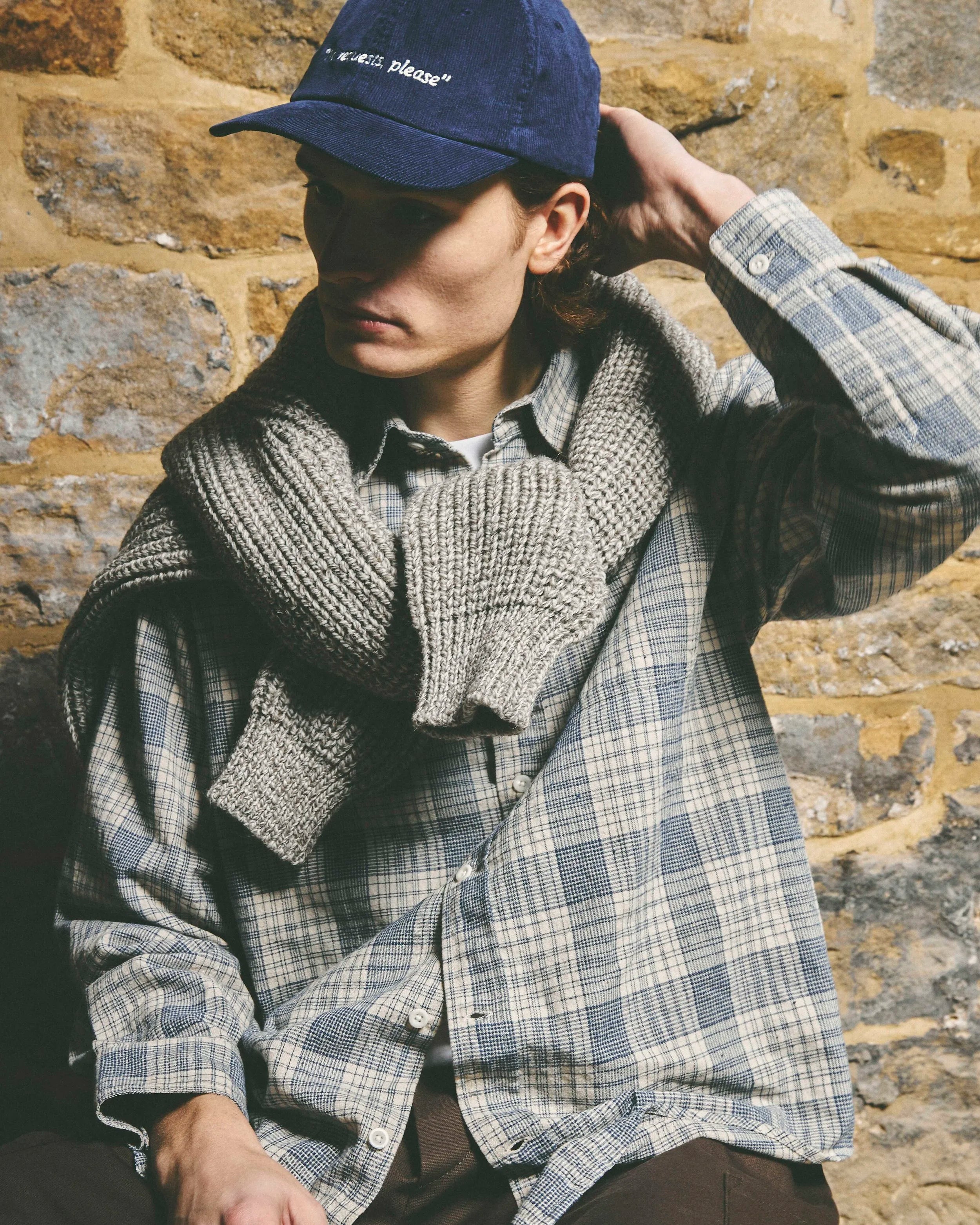 Heritage Shirt - Ecru Slub Check