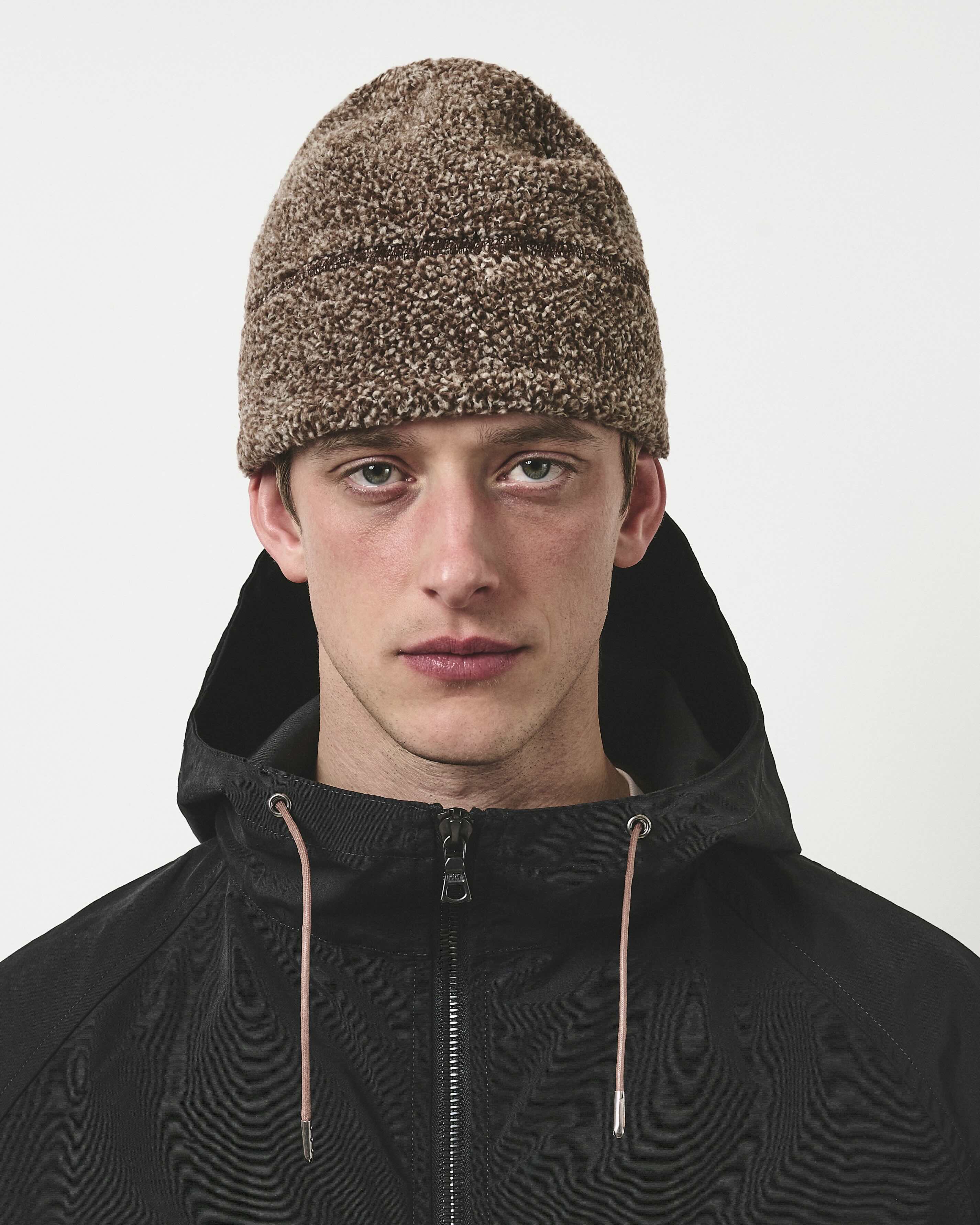 Fleece Cabin Beanie - Natural Fleck