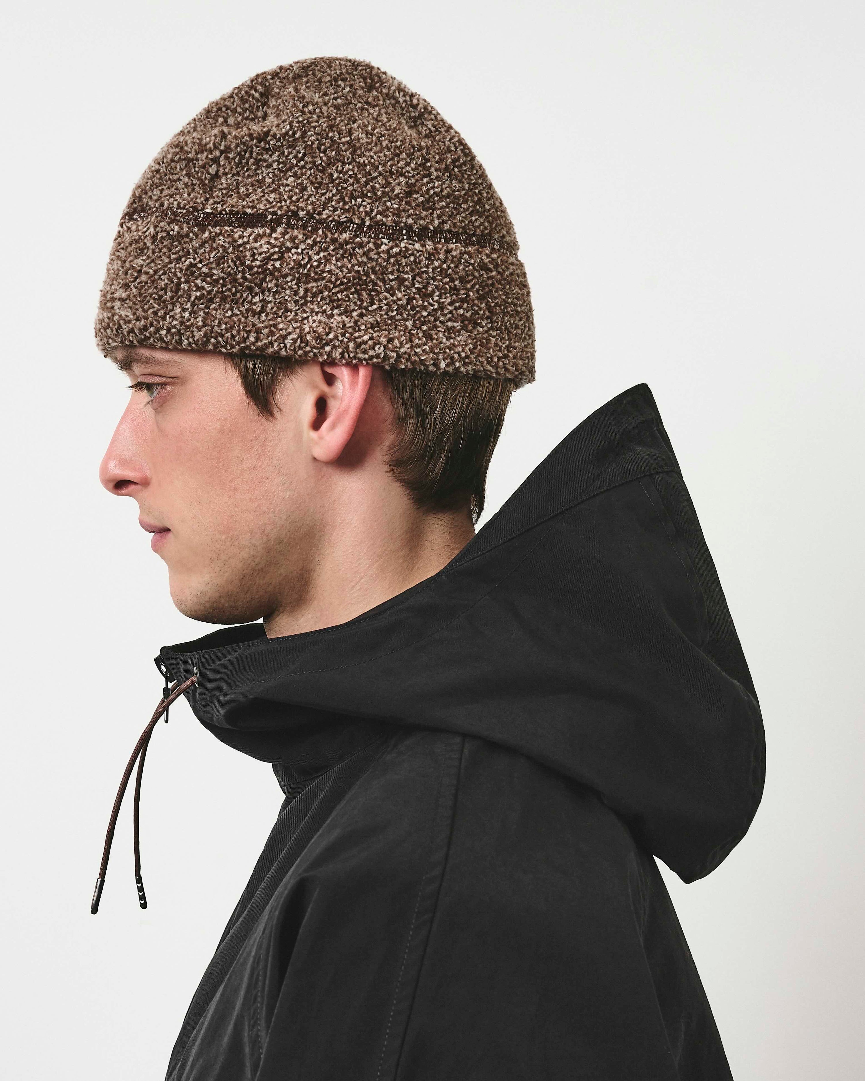 Fleece Cabin Beanie - Natural Fleck