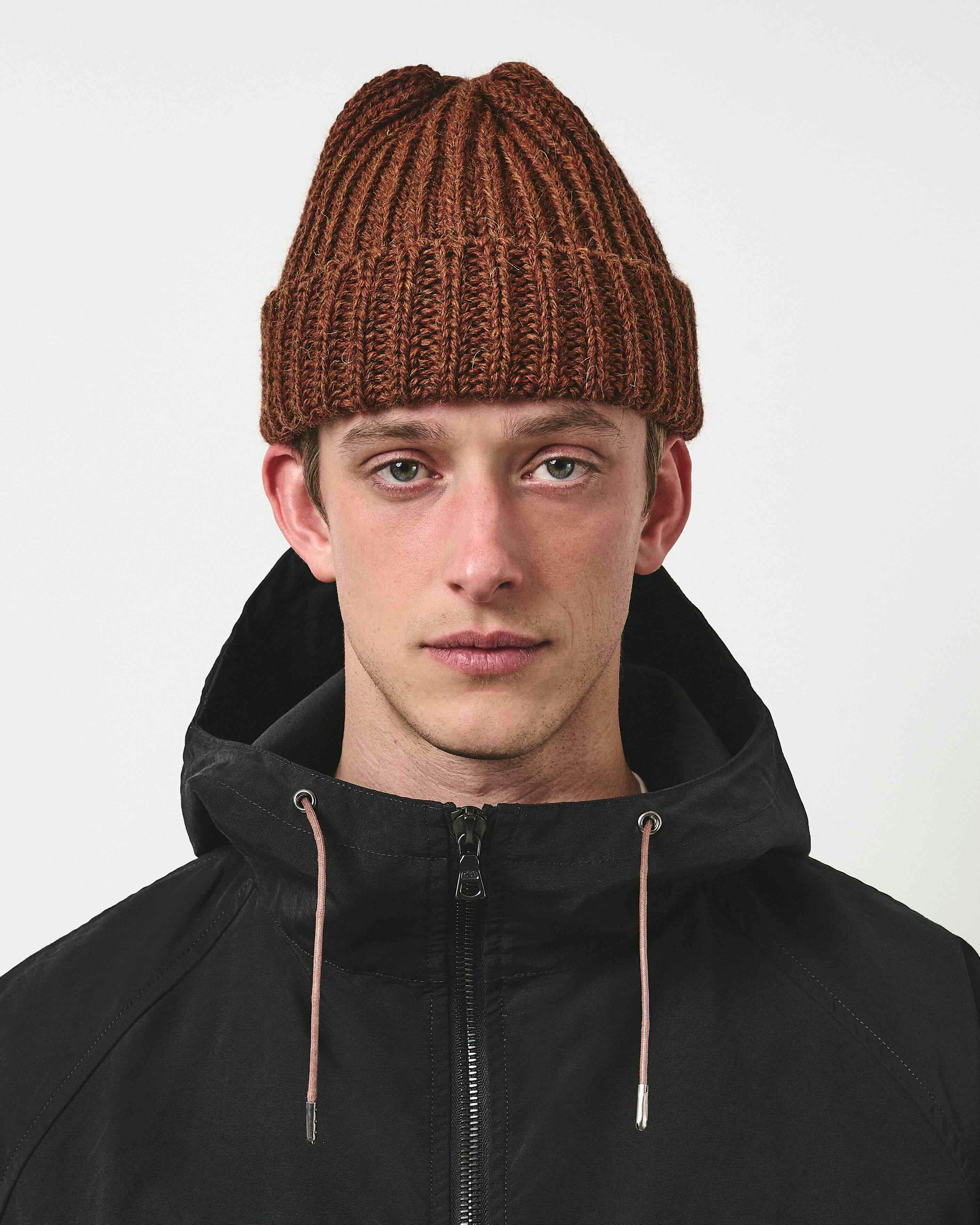 Wool Toque Beanie - Rust
