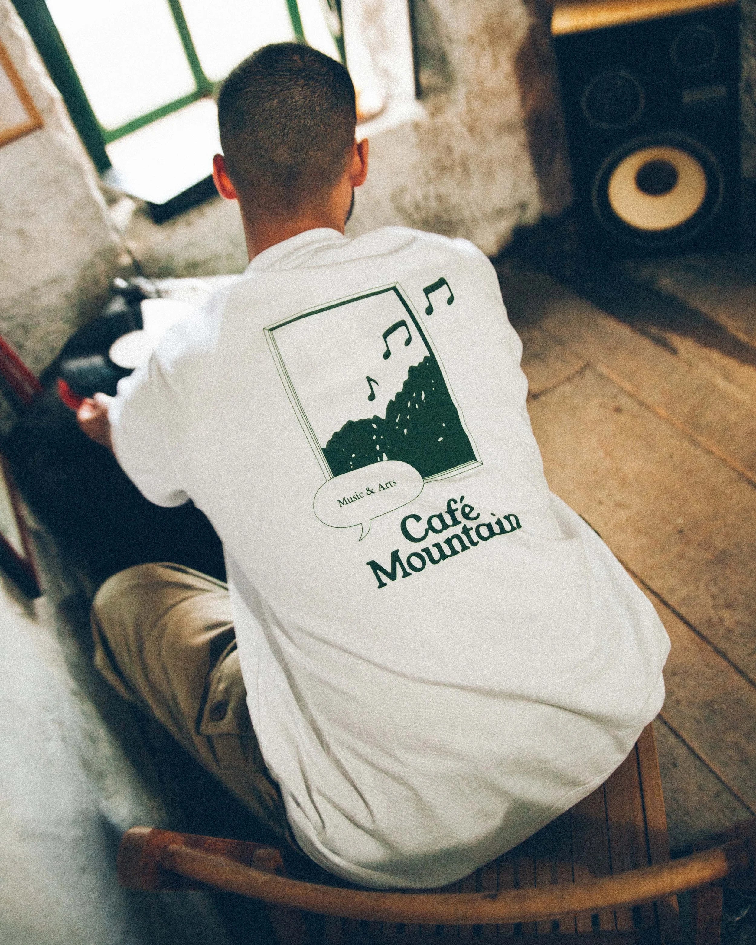 Sounds From The Mountain Tee - Natural