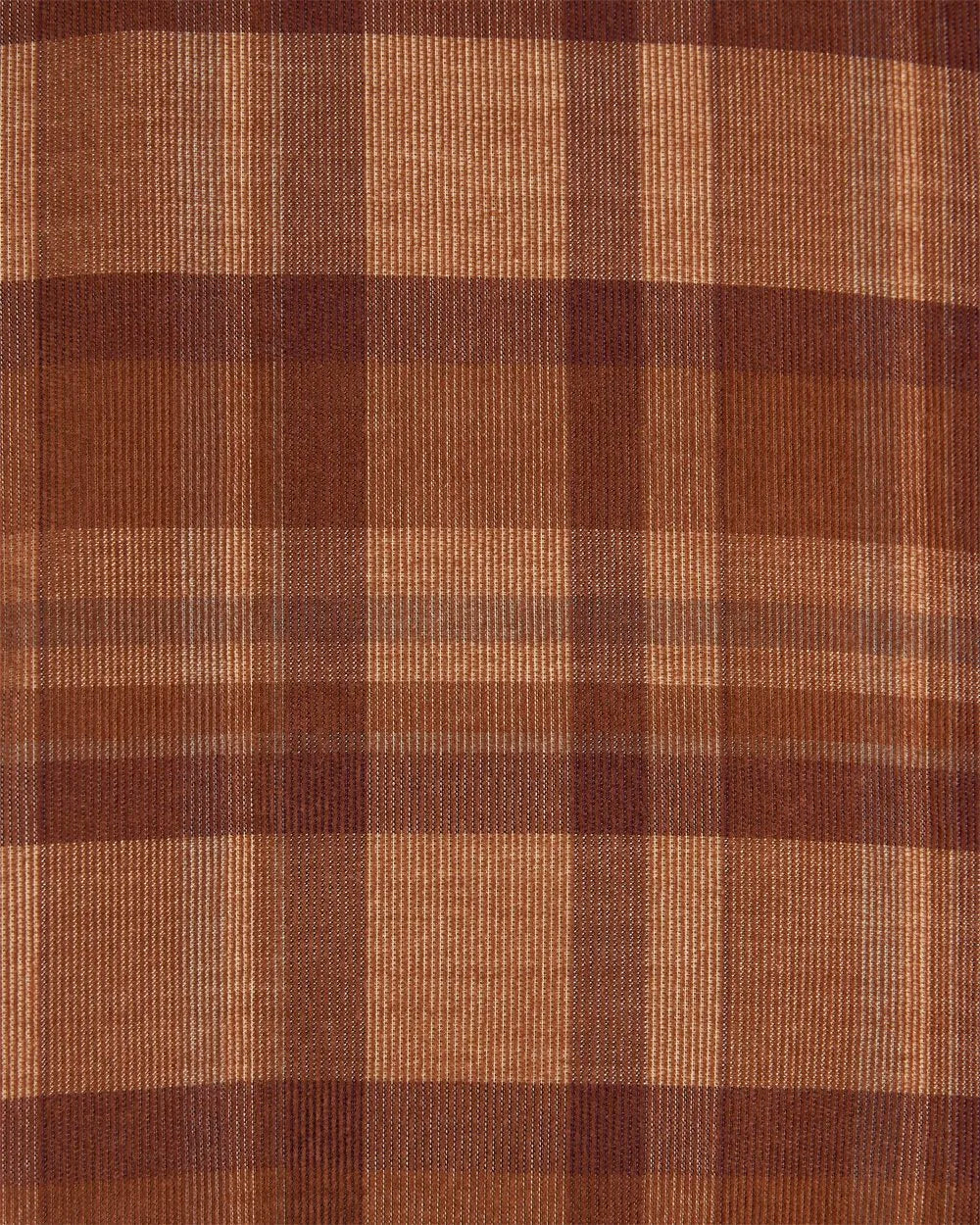 Cord Zip Through Jacket - Orange And Rust