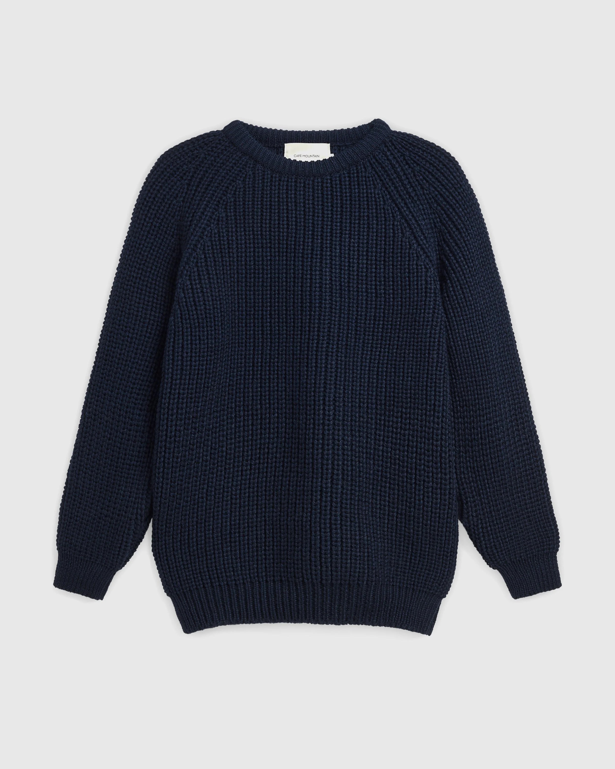 Holmes Raglan Wool Knit - Deep Navy