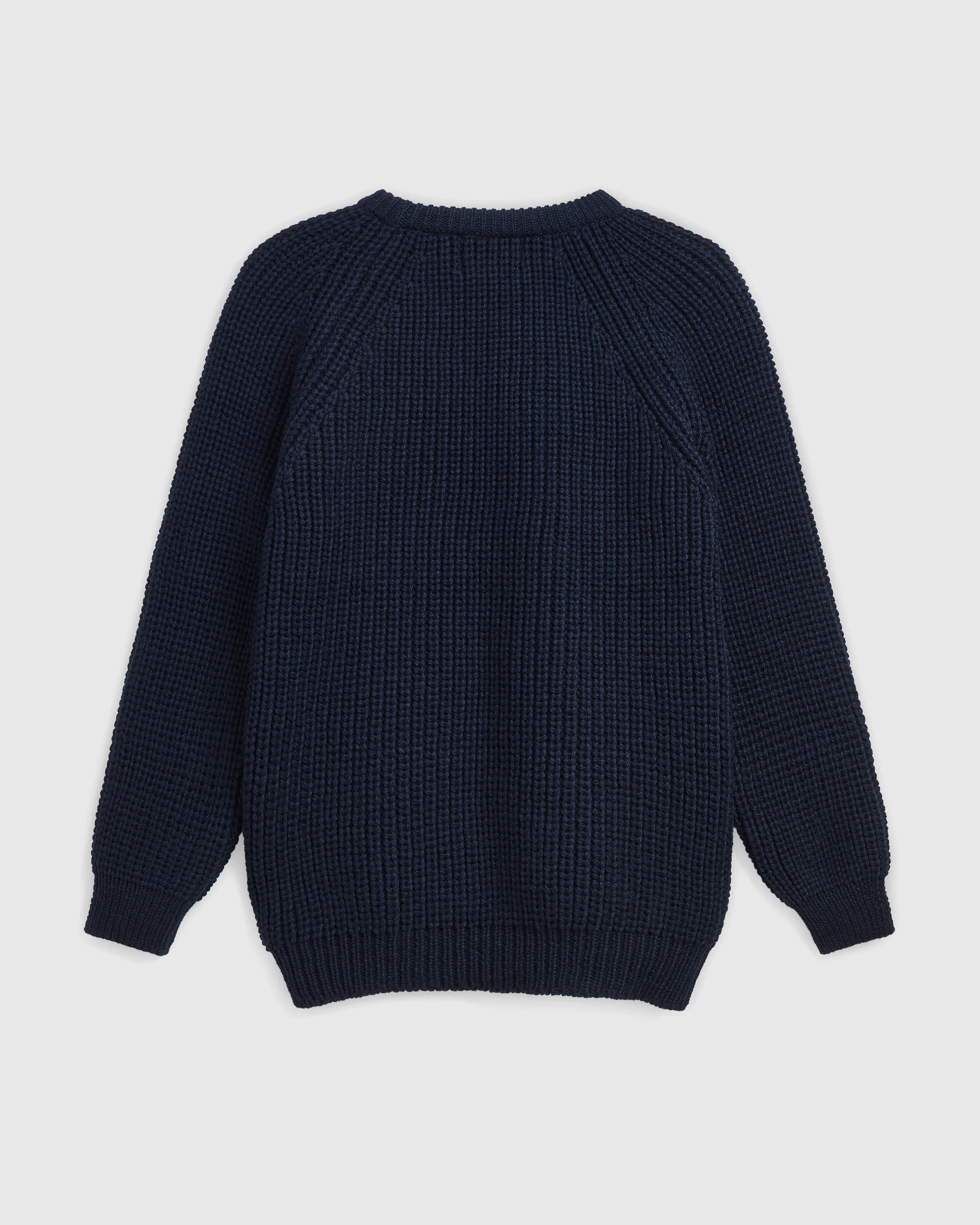 Holmes Raglan Wool Knit - Deep Navy