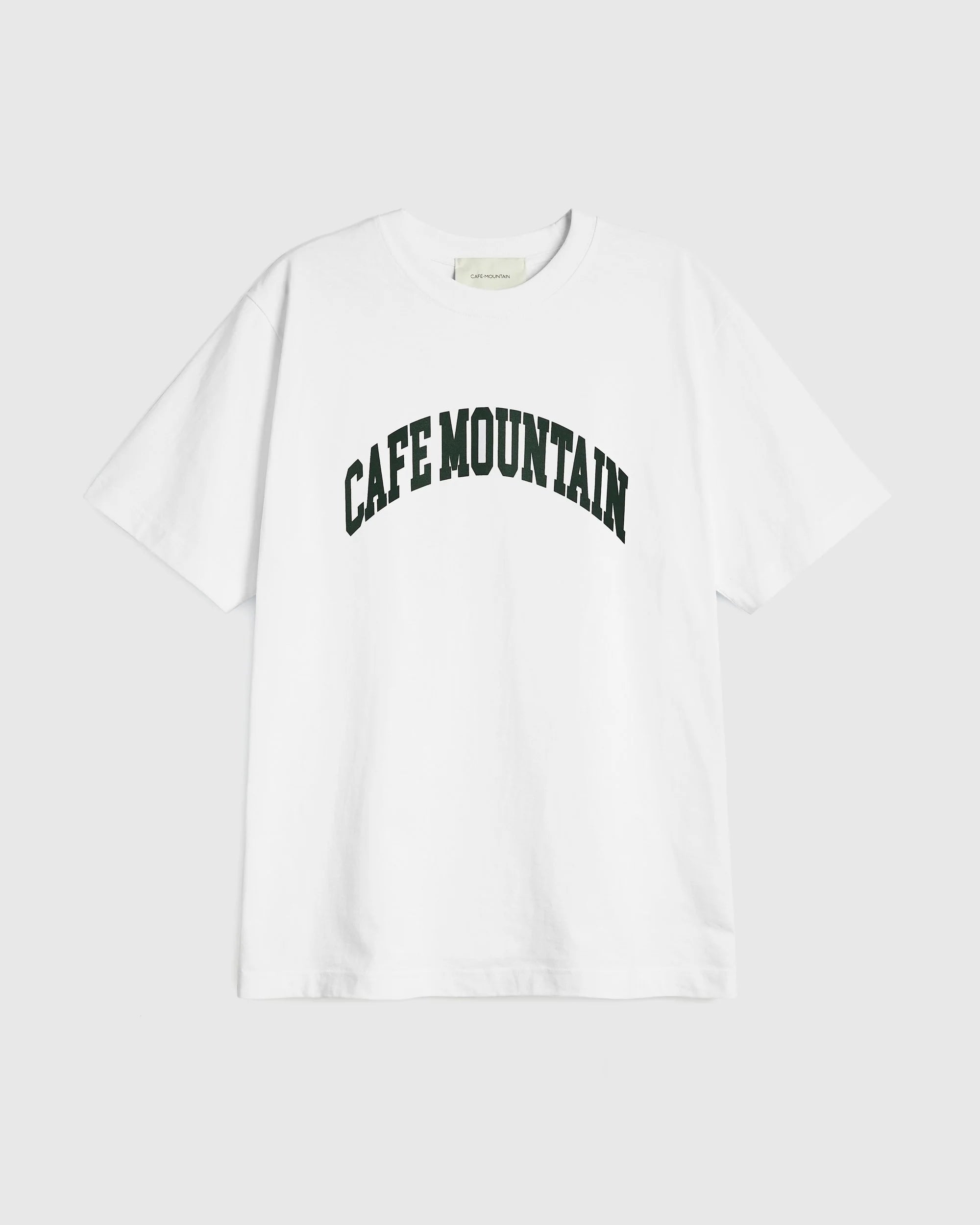 College Logo Tee - Natural and Ivy Green