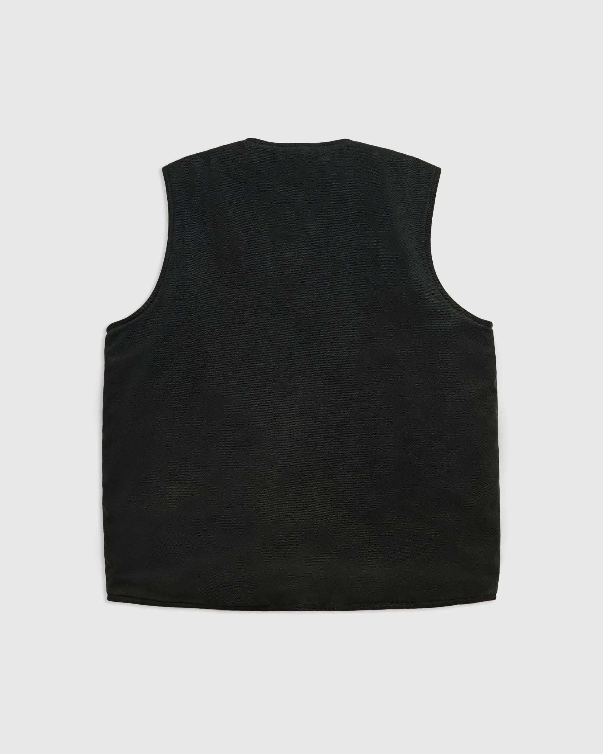 Reversible Foragers Vest - Washed Black and Limestone