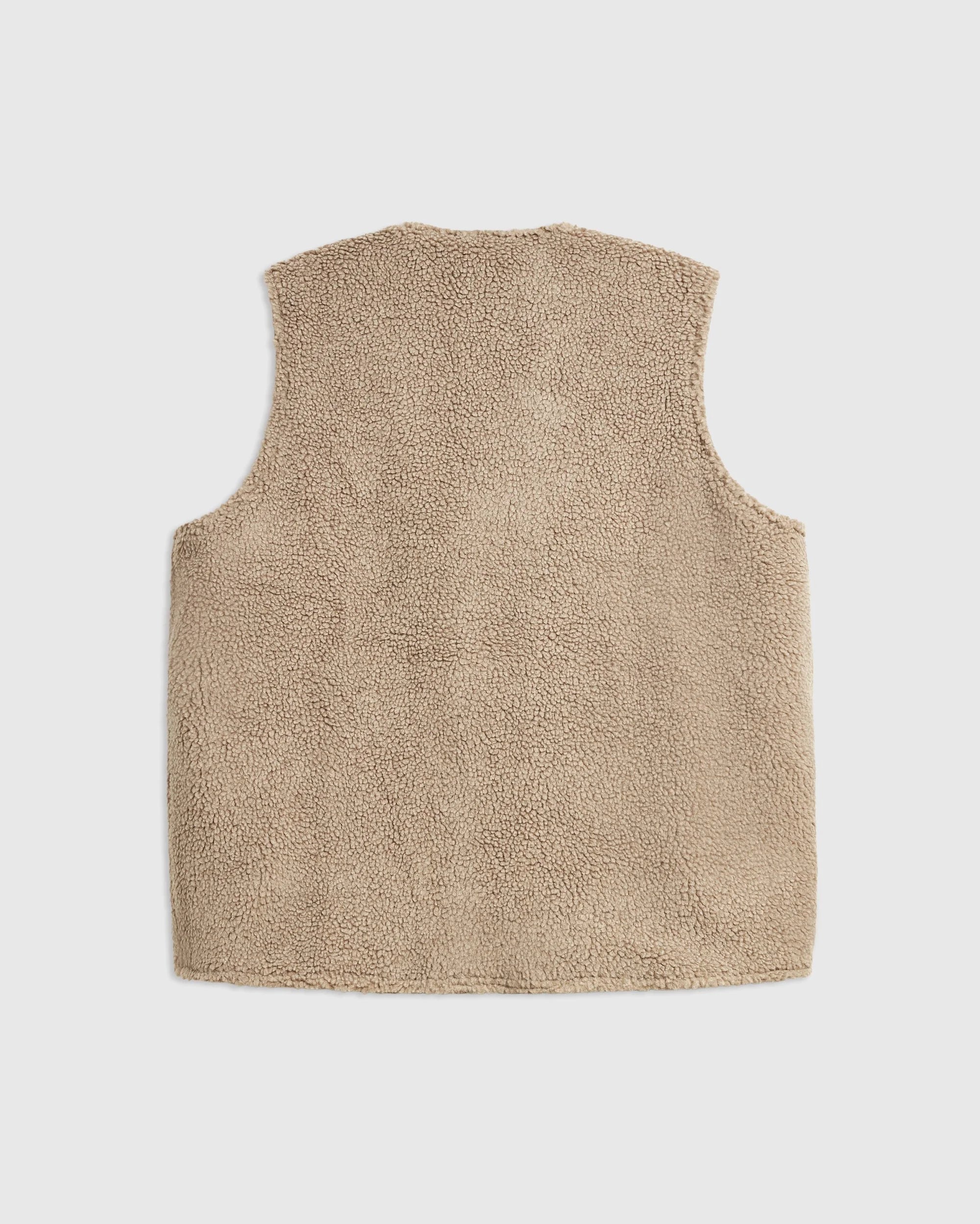 Reversible Foragers Vest - Washed Black and Limestone