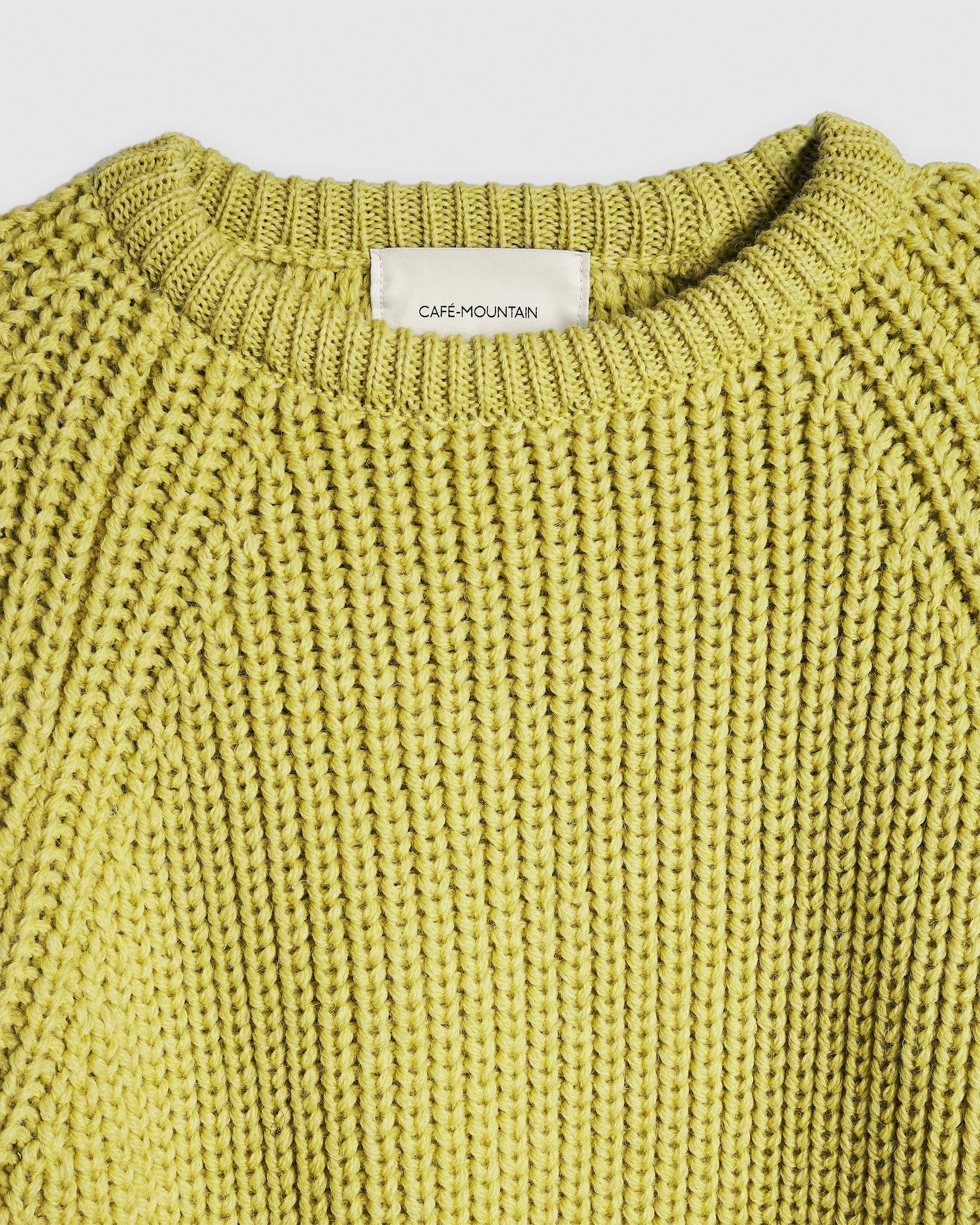 Holmes Raglan Wool Knit - Garden Pea
