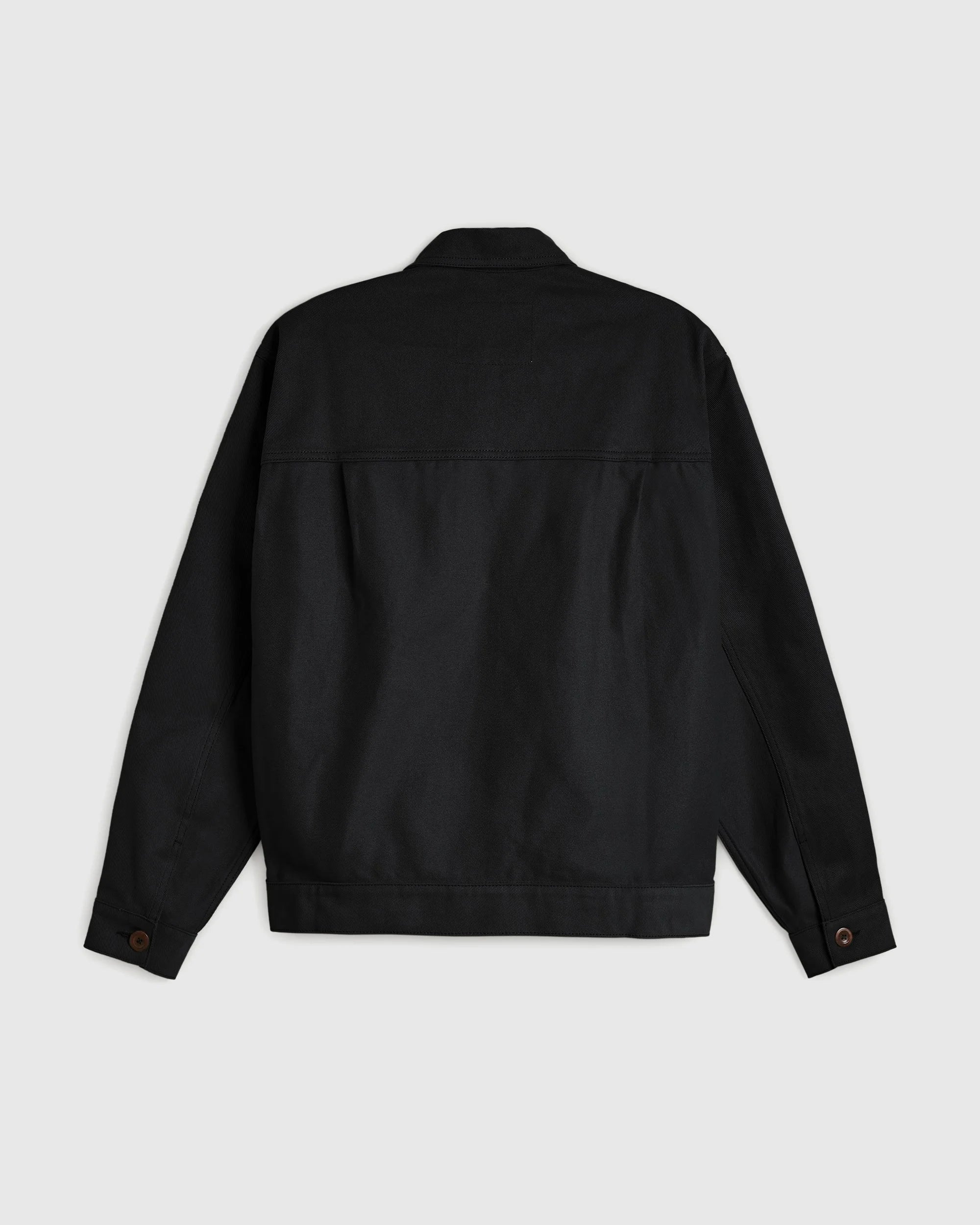 Reverse Panel Workers Jacket - Washed Coal