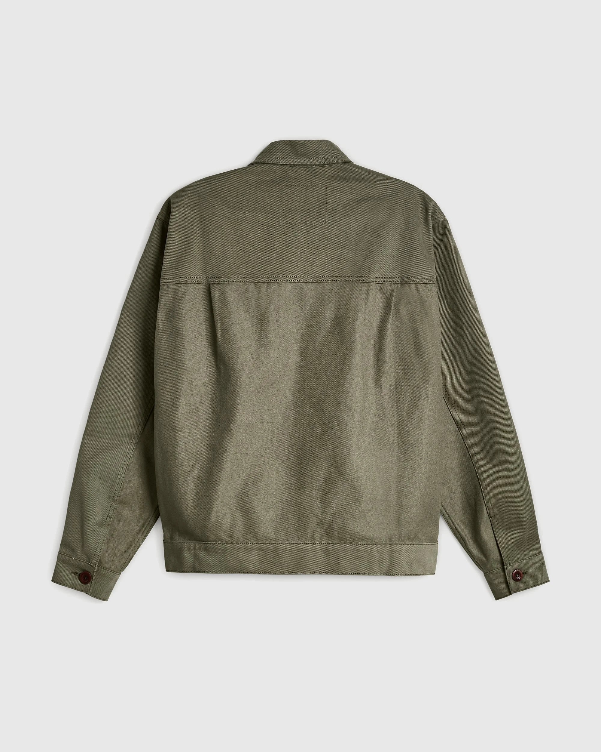 Reverse Panel Workers Jacket - Washed Moss