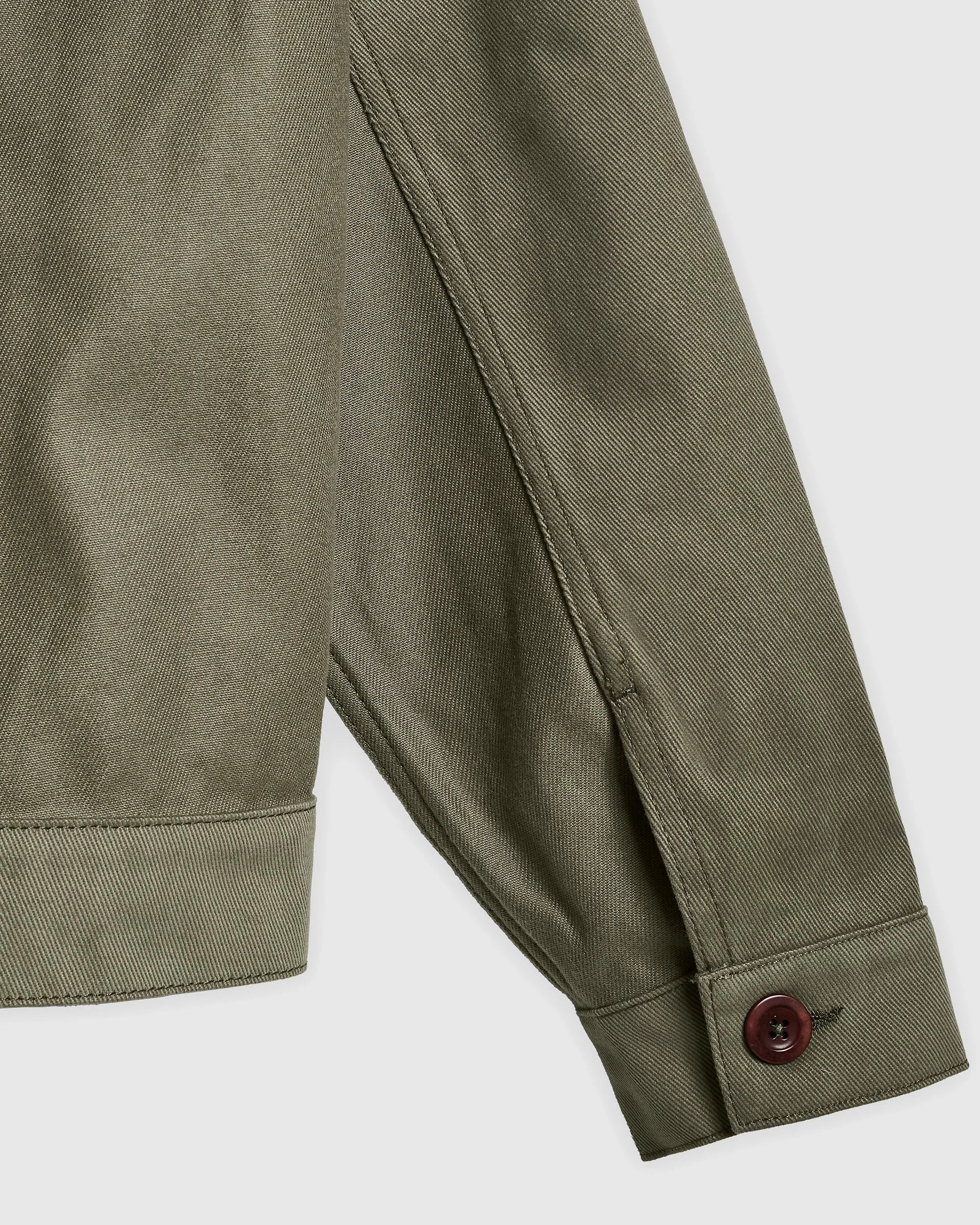 Reverse Panel Workers Jacket - Washed Moss