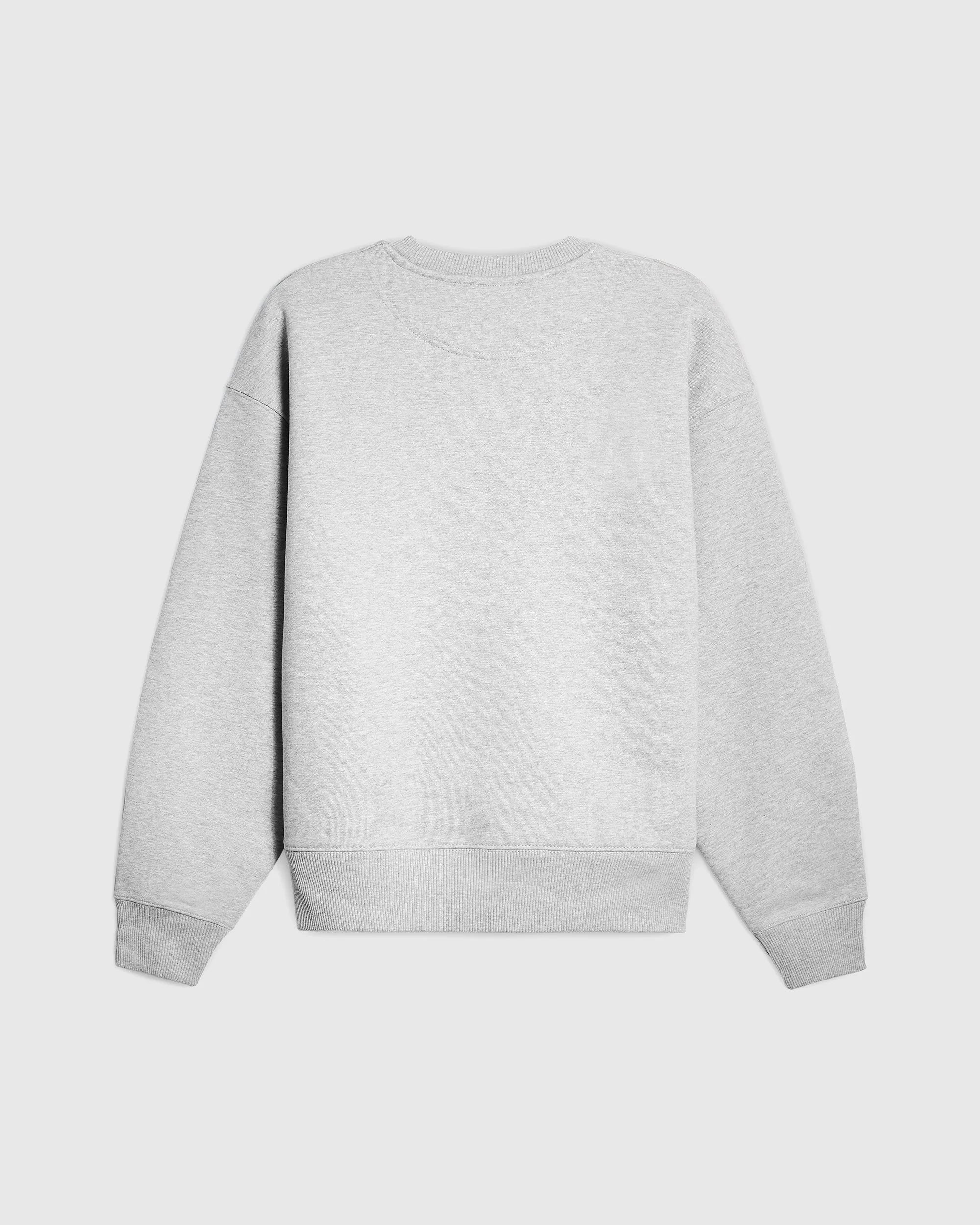 Script Embroidery Crew Sweat - Vintage Grey