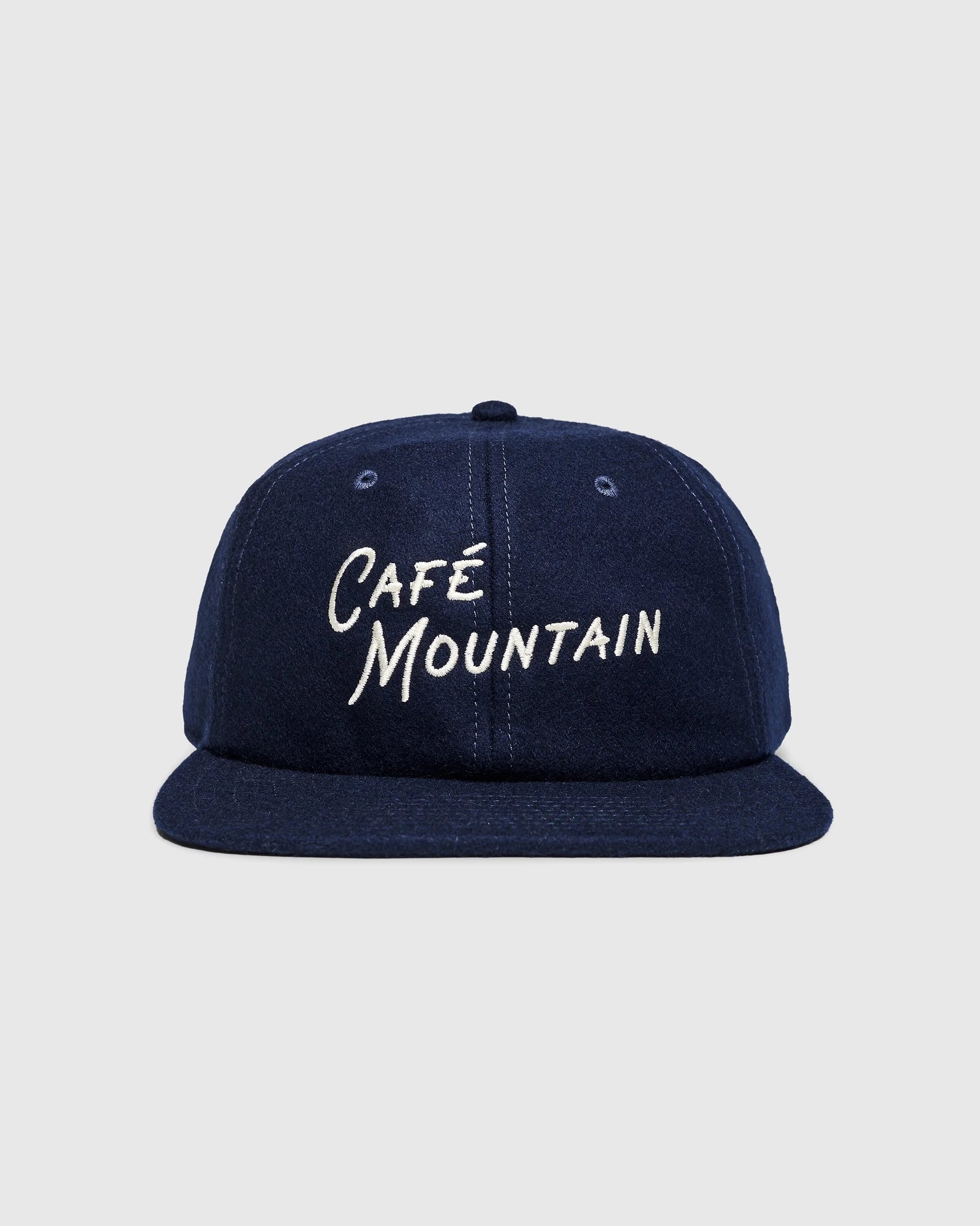Script Logo Wool Cap - Navy