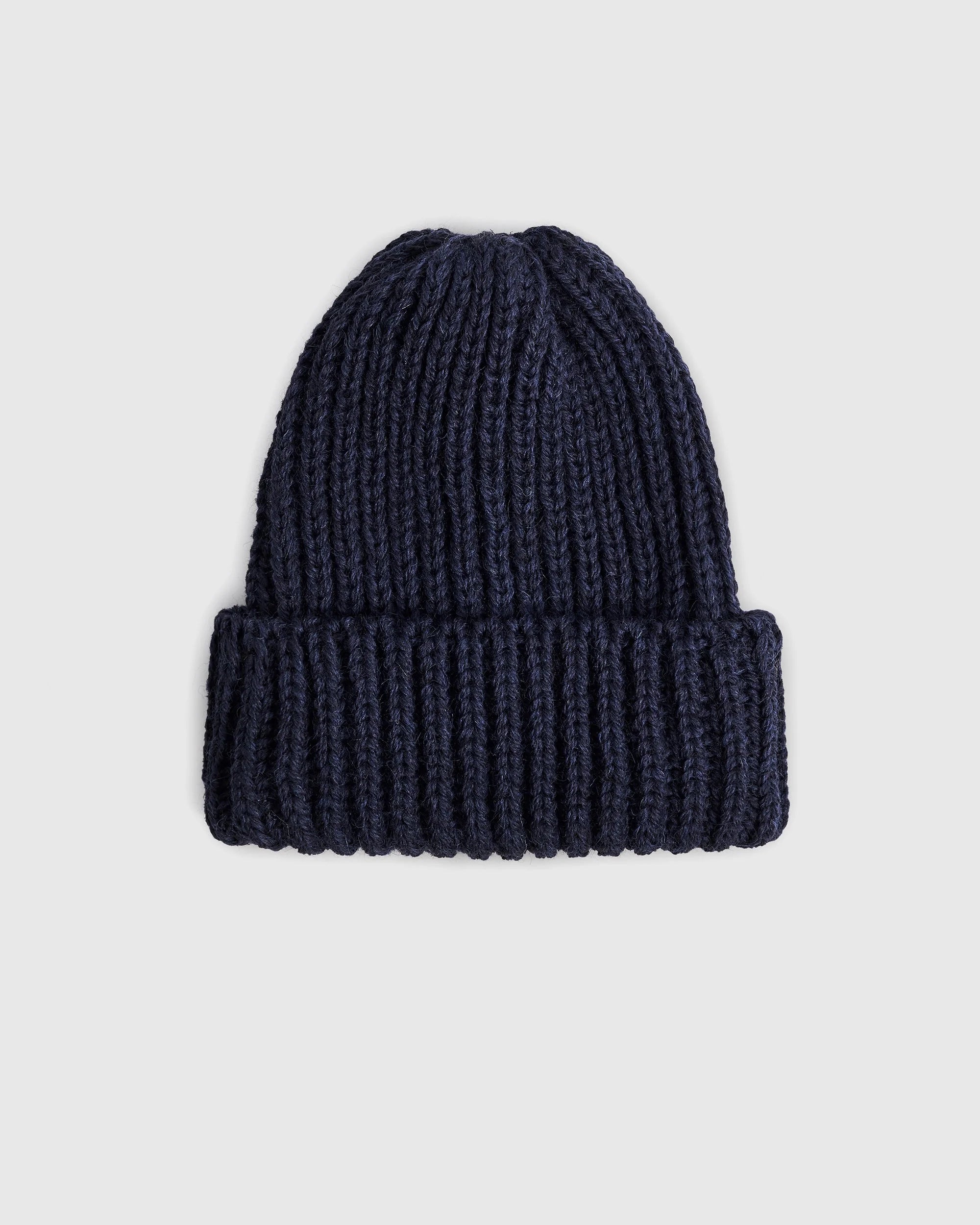 Wool Toque Beanie - Deep Navy