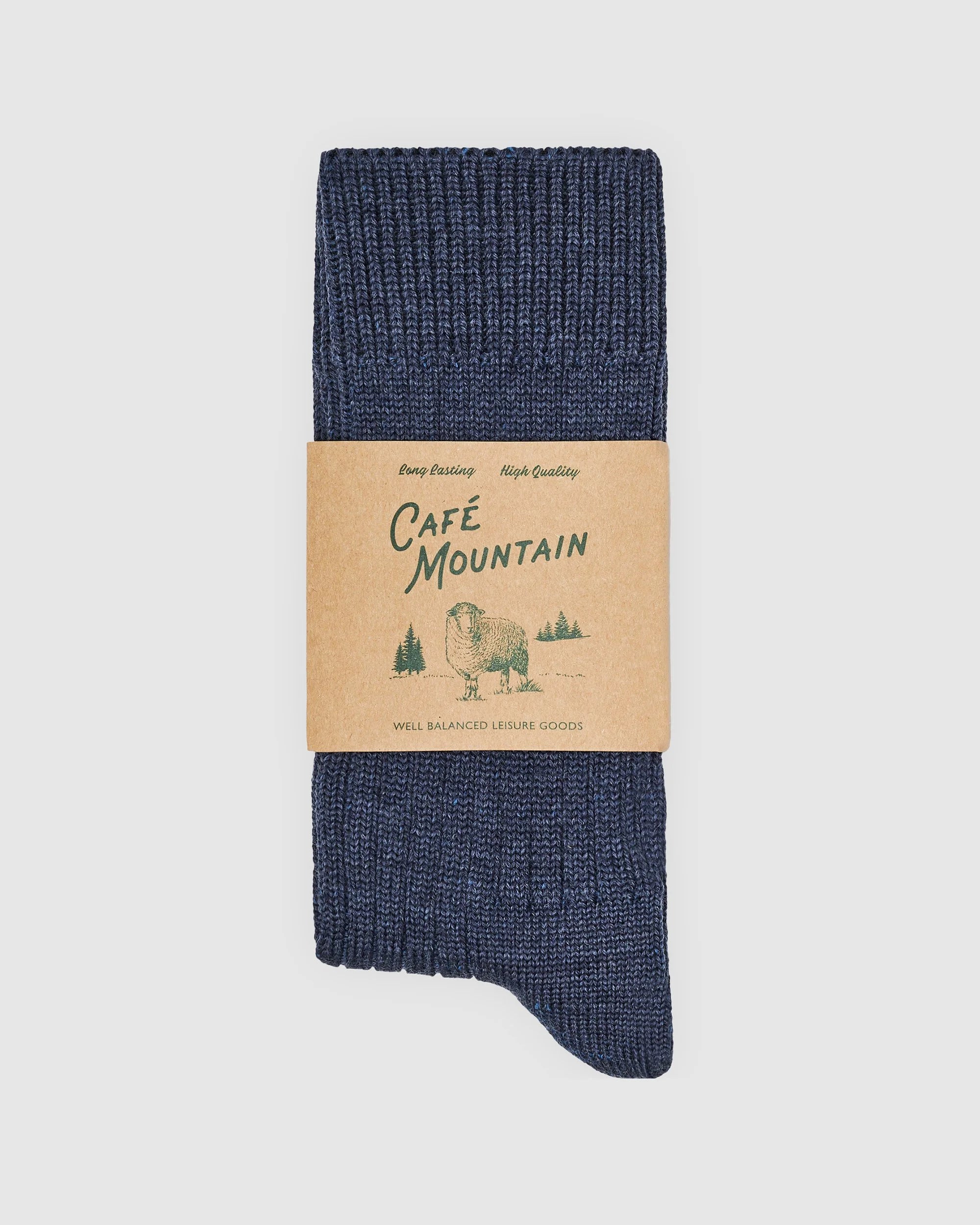 Wool Trek Sock - Indigo