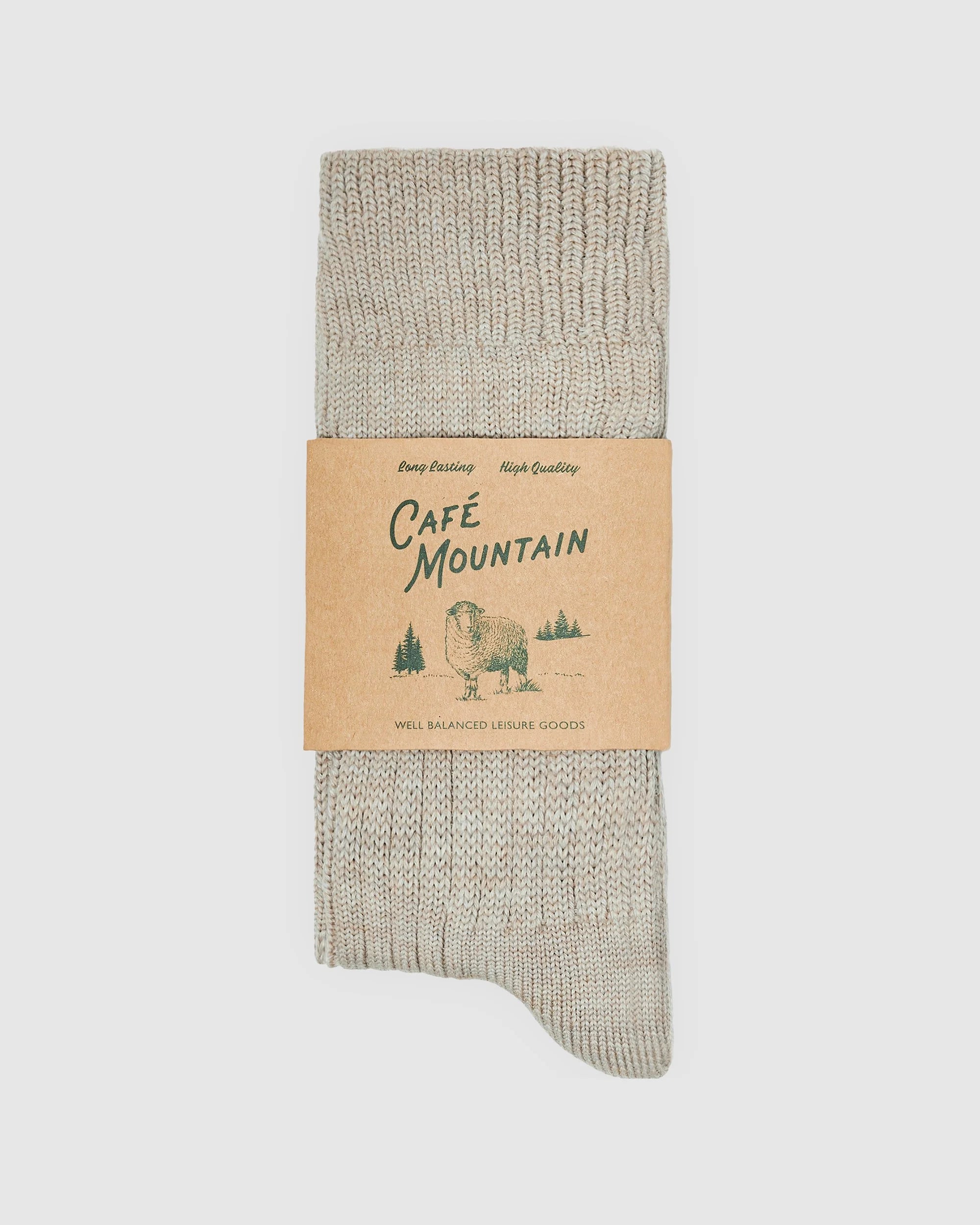 Wool Trek Sock - Stone