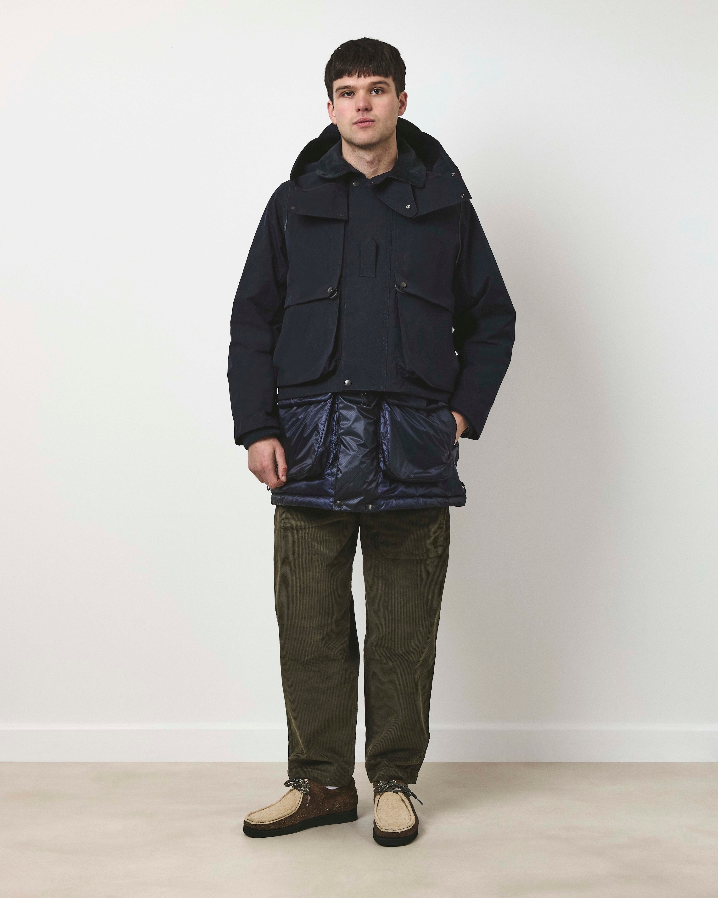 Café Mountain x Norbit by Hiroshi Nozawa '2-in-1' Layered Down Jacket - Navy