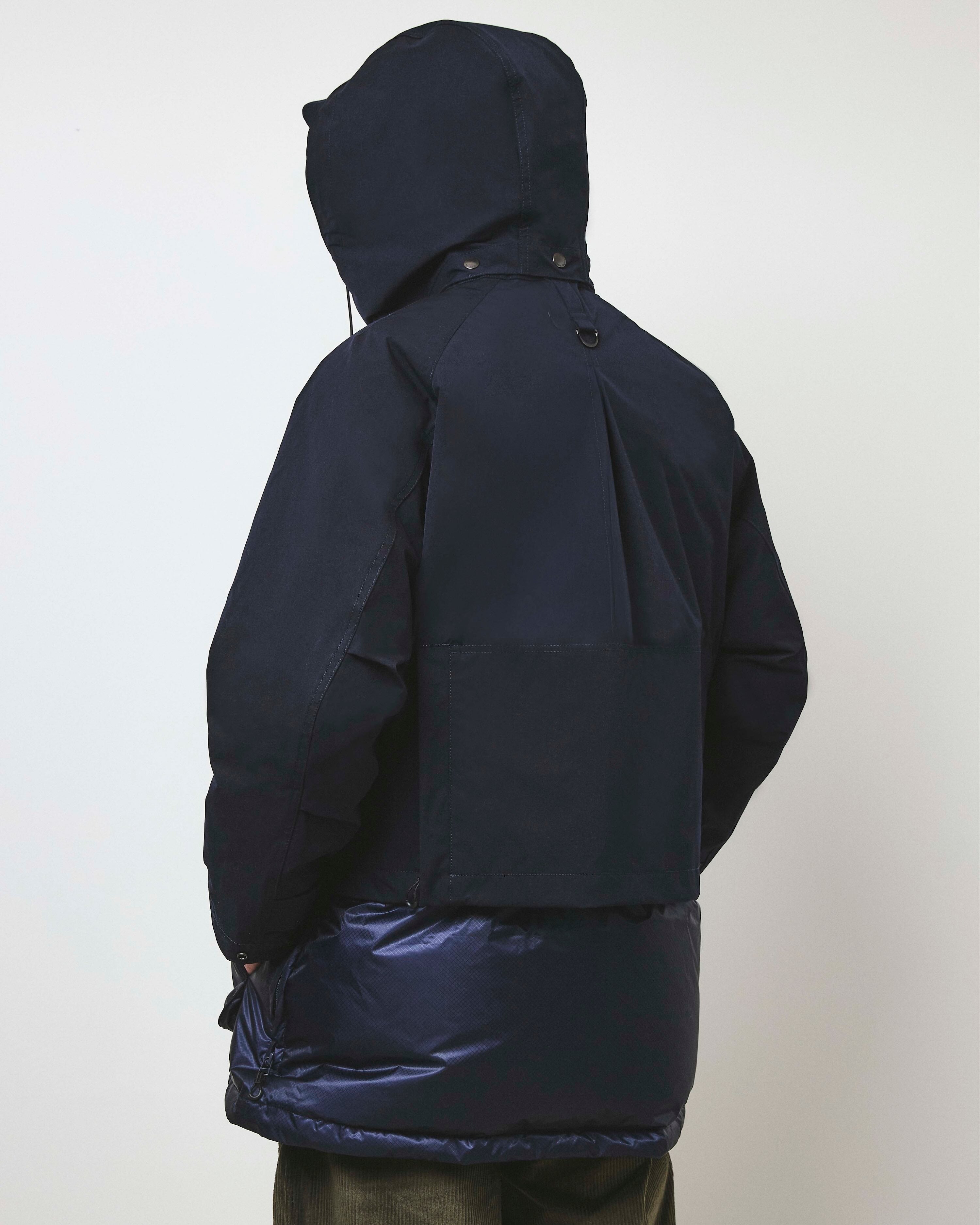 Café Mountain x Norbit by Hiroshi Nozawa '2-in-1' Layered Down Jacket - Navy