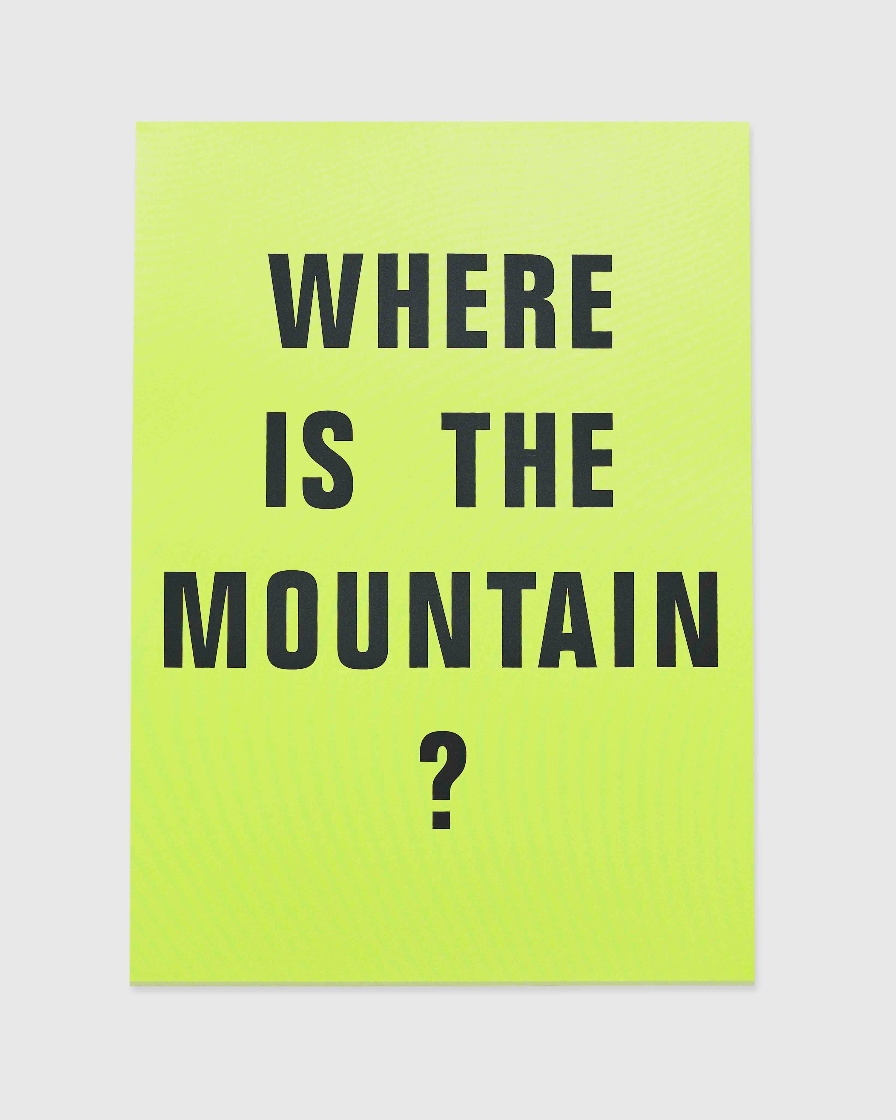 Where Is The Mountain Print - Acid