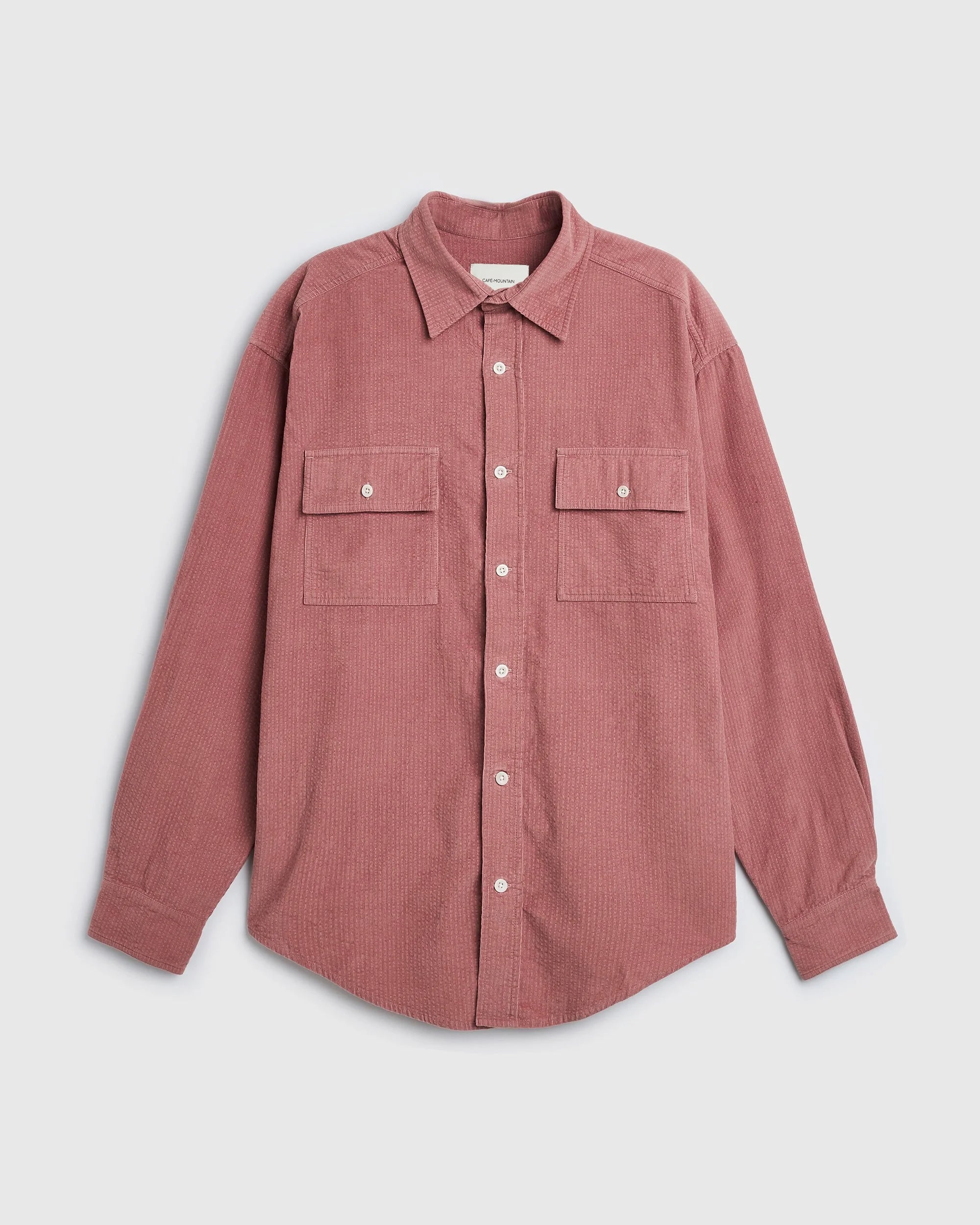 Double Pocket Seersucker Cord Heritage Shirt - Rose