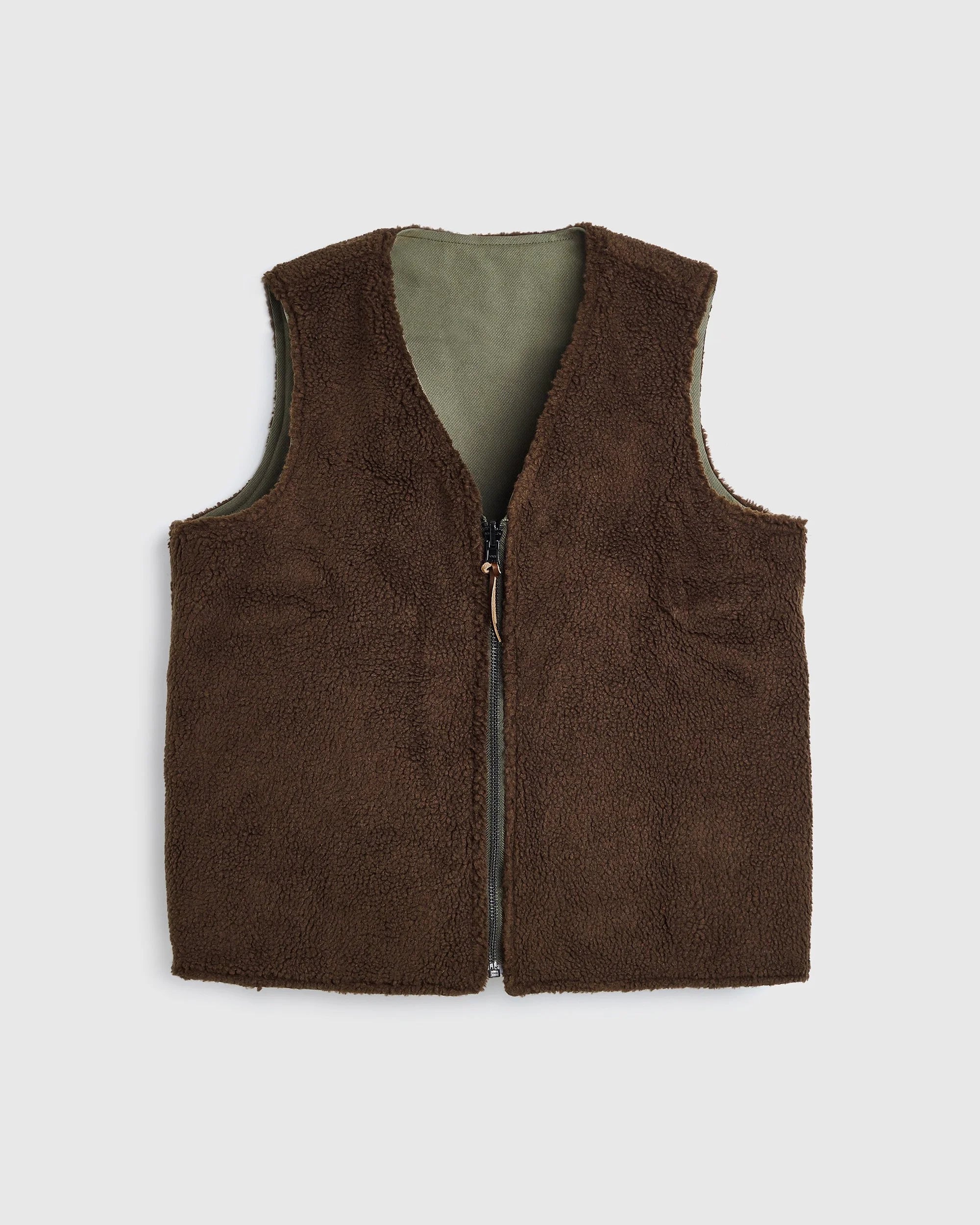 Reversible Foragers Vest - Washed Moss