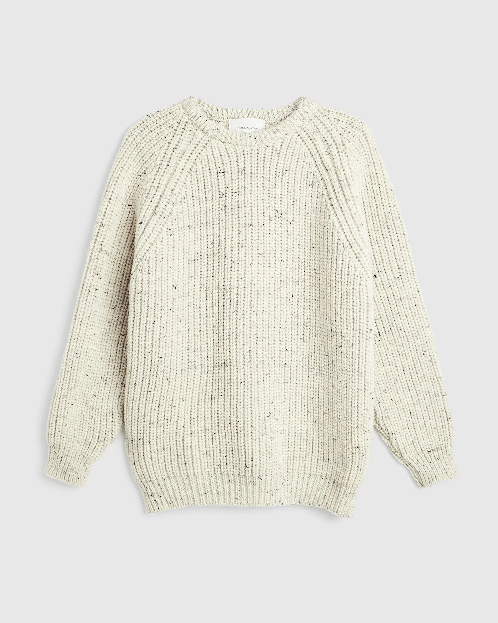 Merino Holmes Raglan Knit - Salt and Pepper