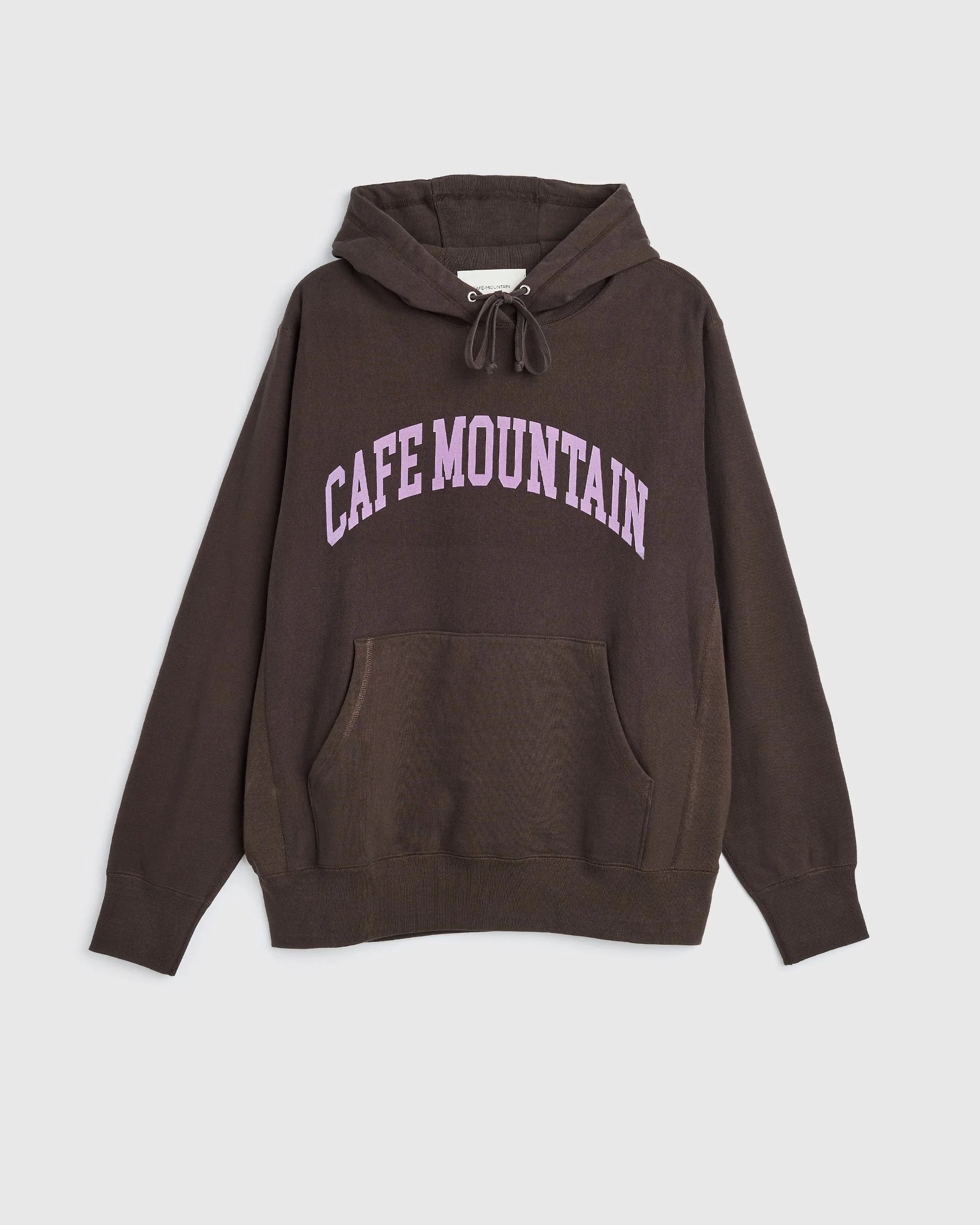 College Logo Hoody - Earth and Aubergine
