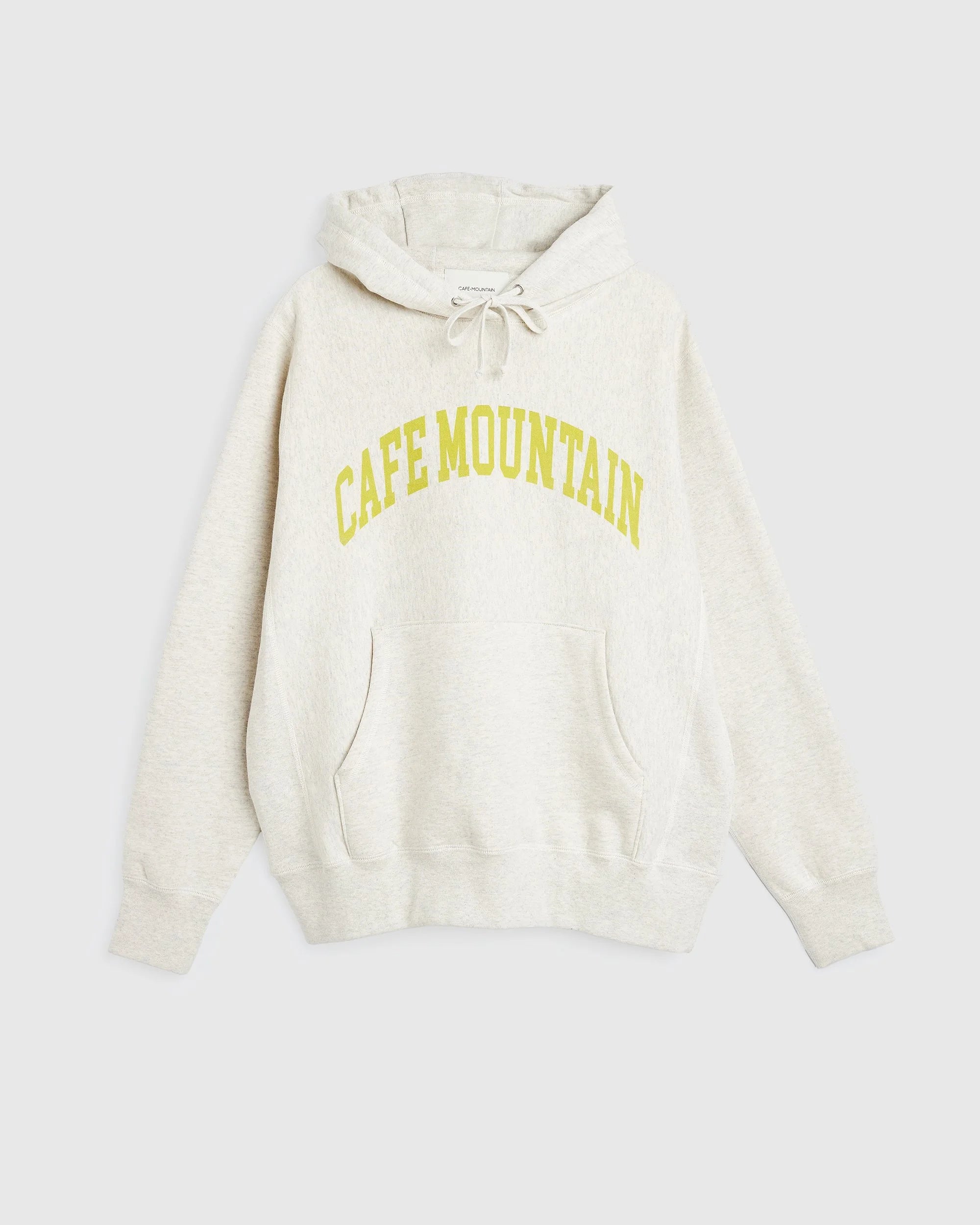 College Logo Hoody - Vintage Heather and Kiwi