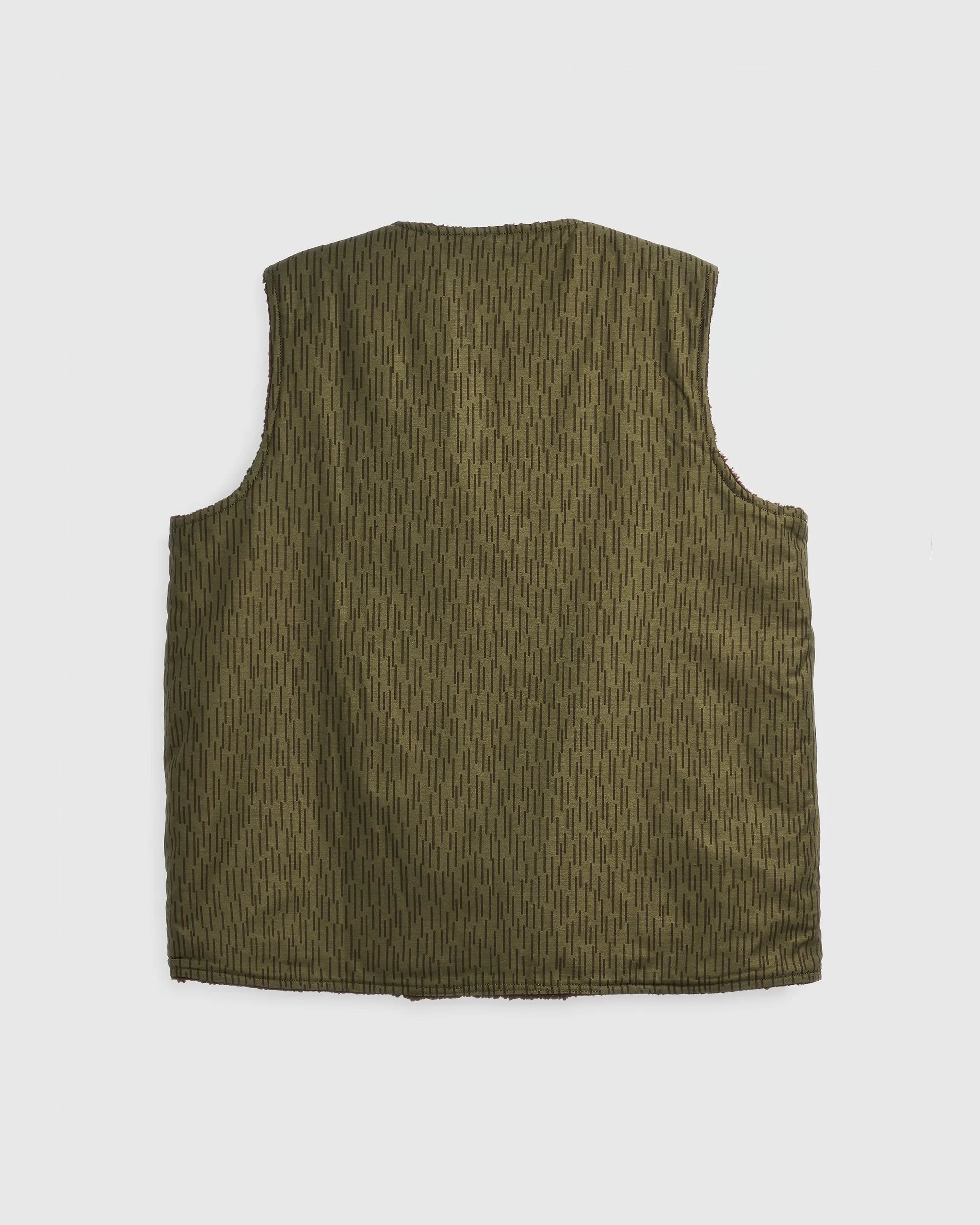 Reversible Foragers Vest - Raindrop Camo and Earth
