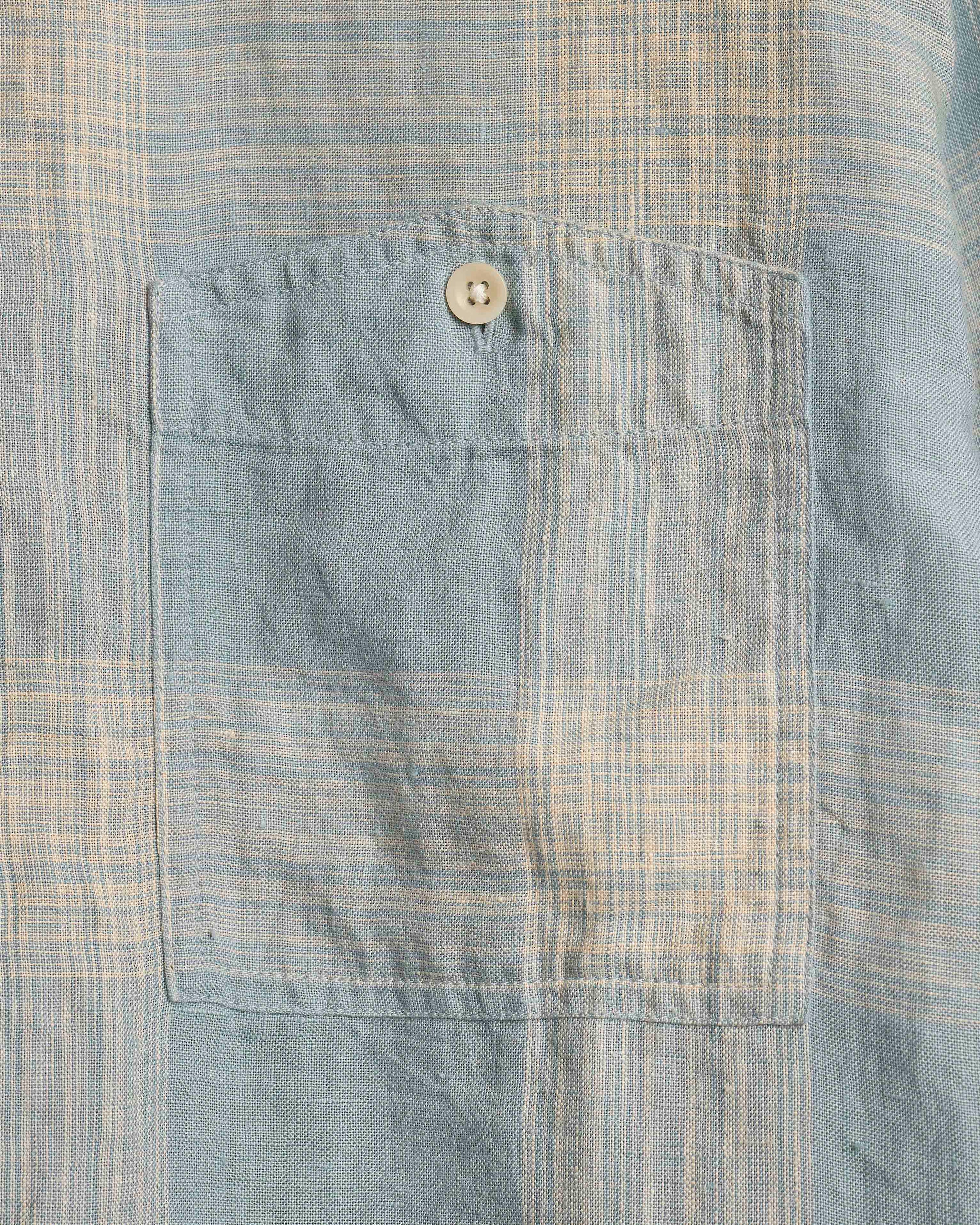 Workers Shirt - Sky Linen Check