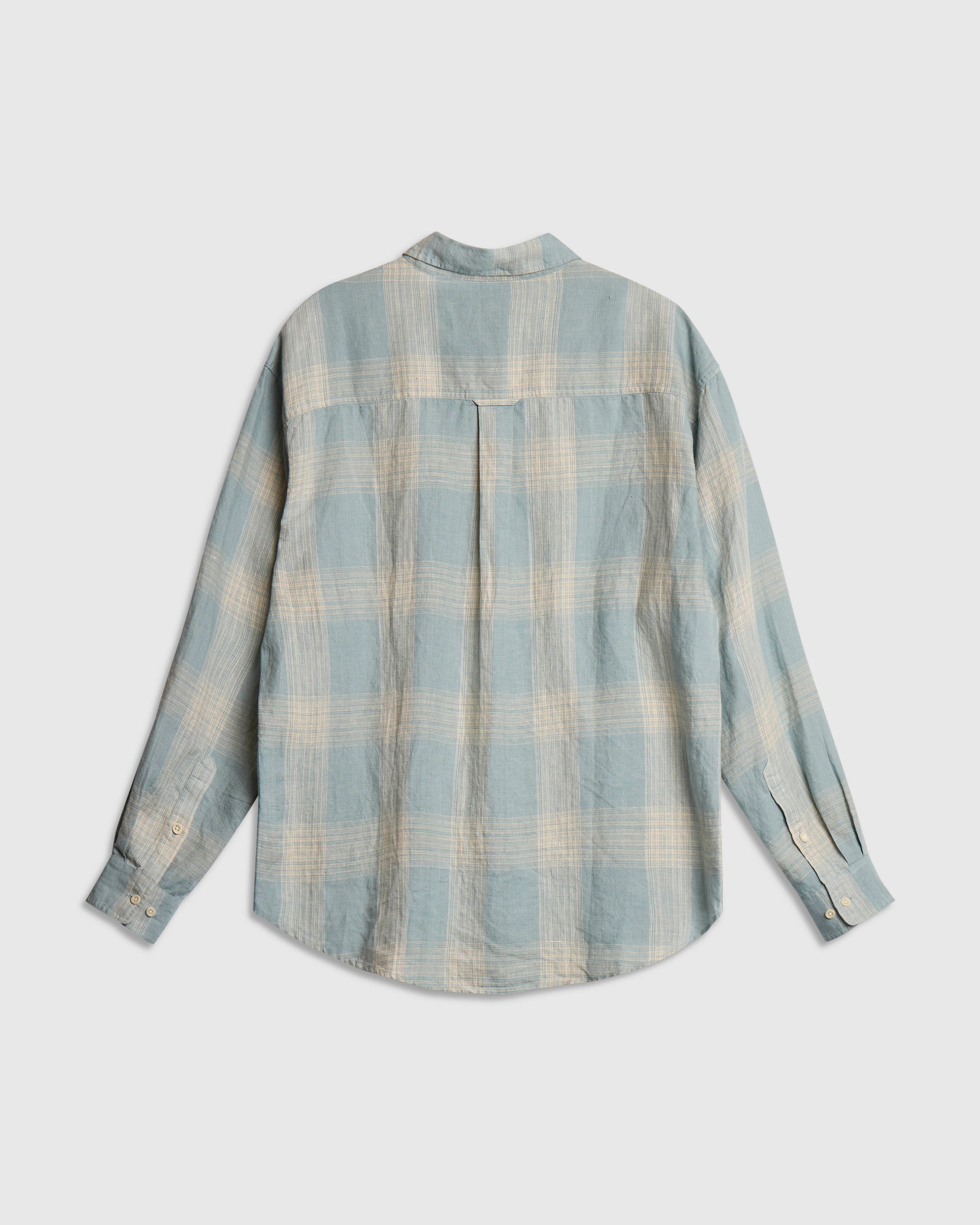 Workers Shirt - Sky Linen Check