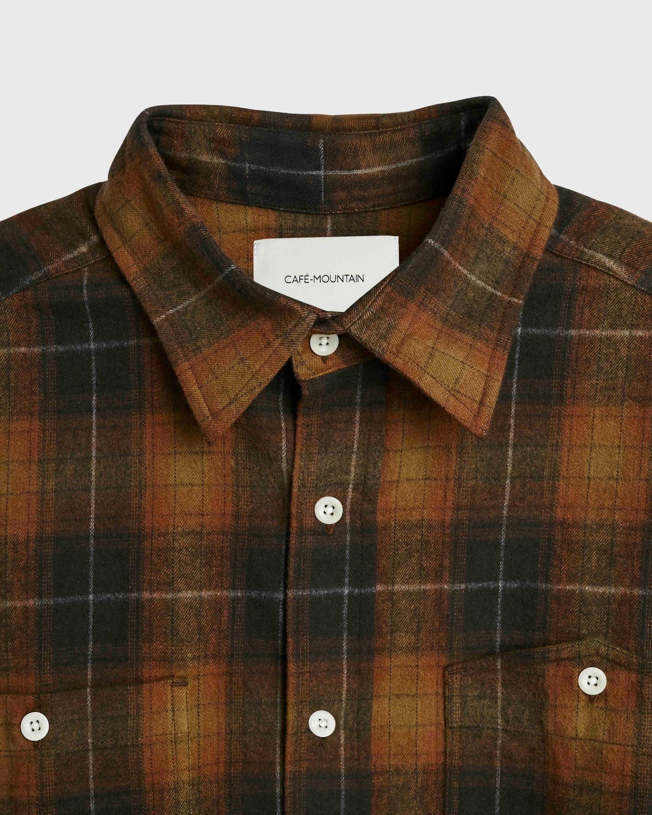 Brushed Check Workers Shirt - Meadow Check