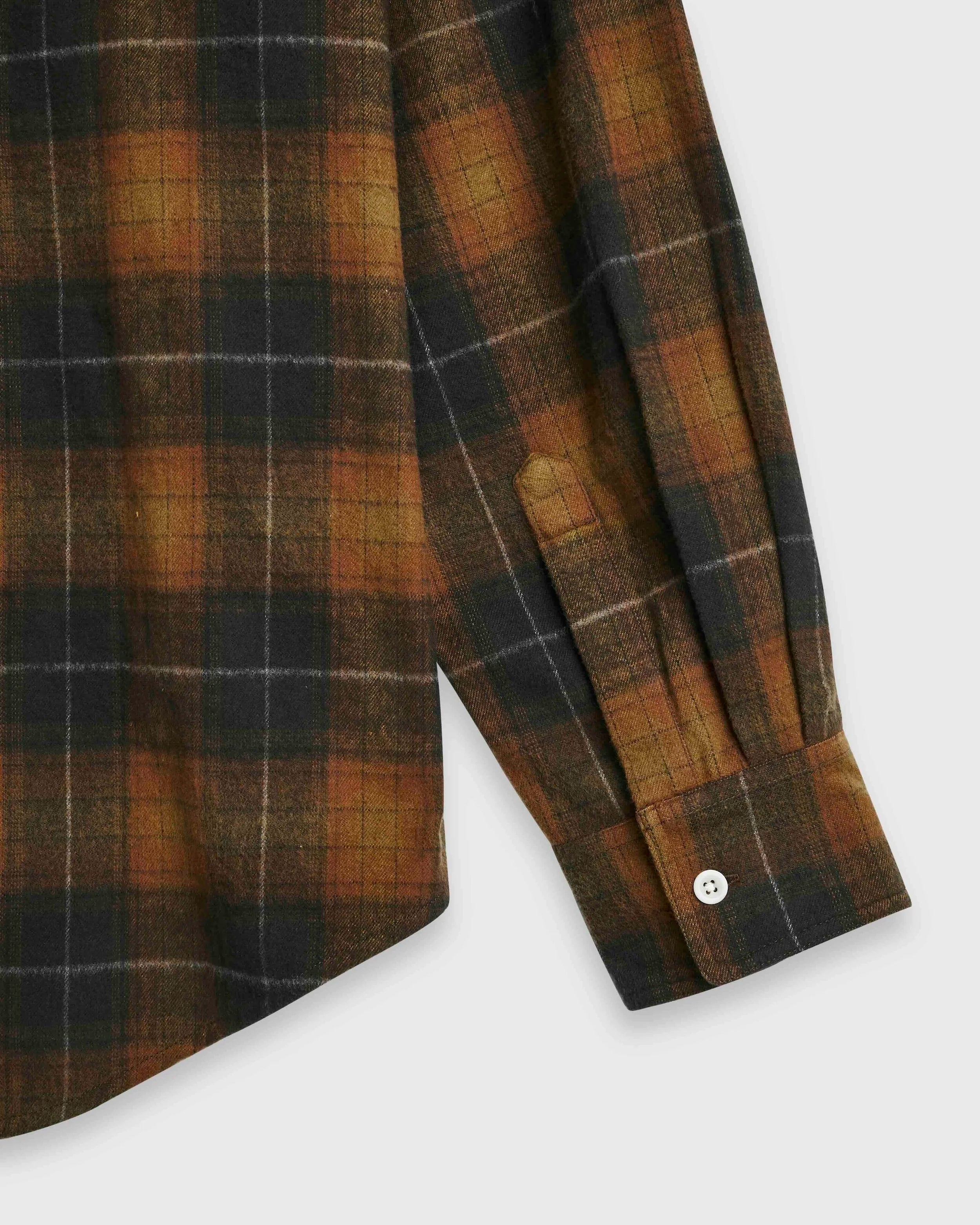 Brushed Check Workers Shirt - Meadow Check