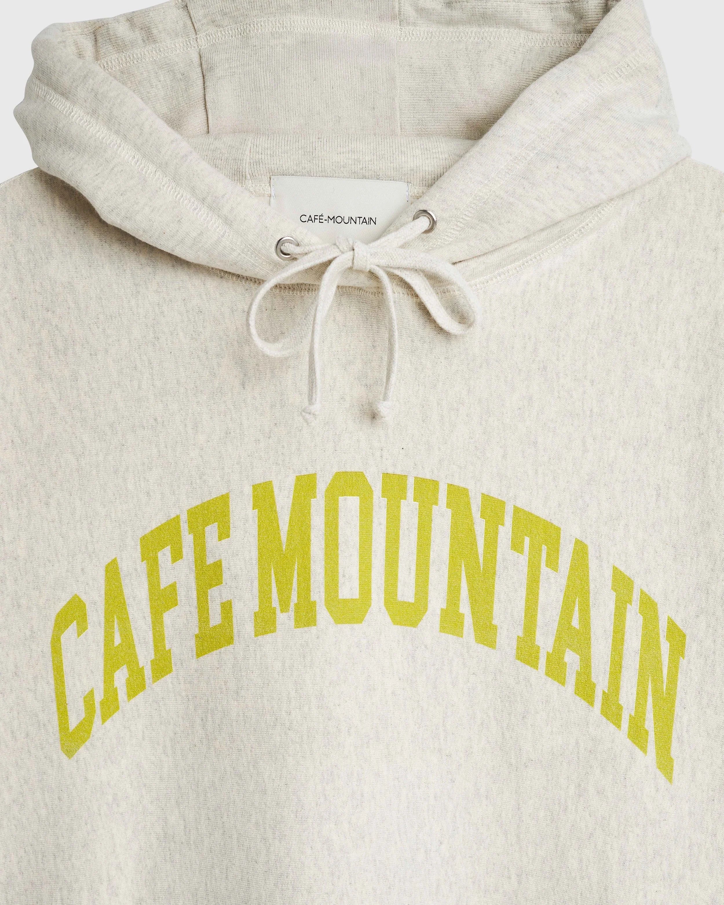 College Logo Hoody - Vintage Heather and Kiwi