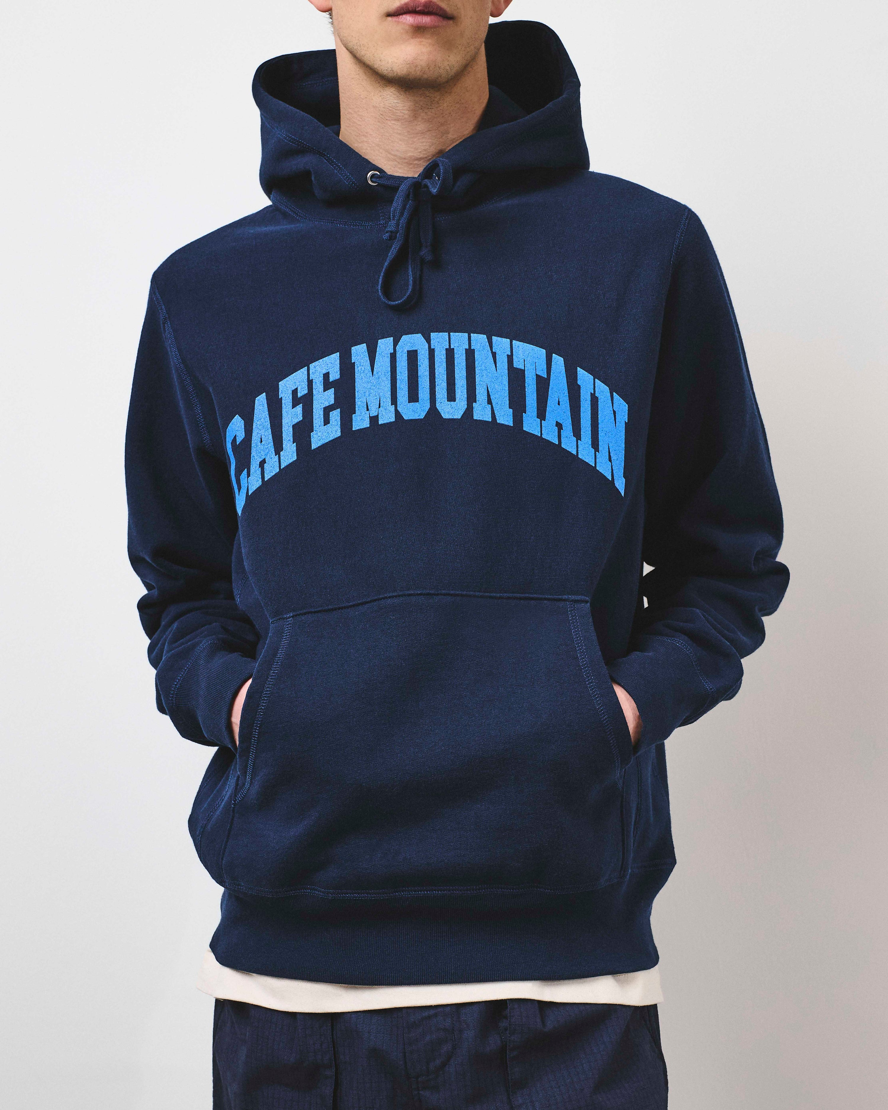 College Logo Hoody - Navy and Cobalt