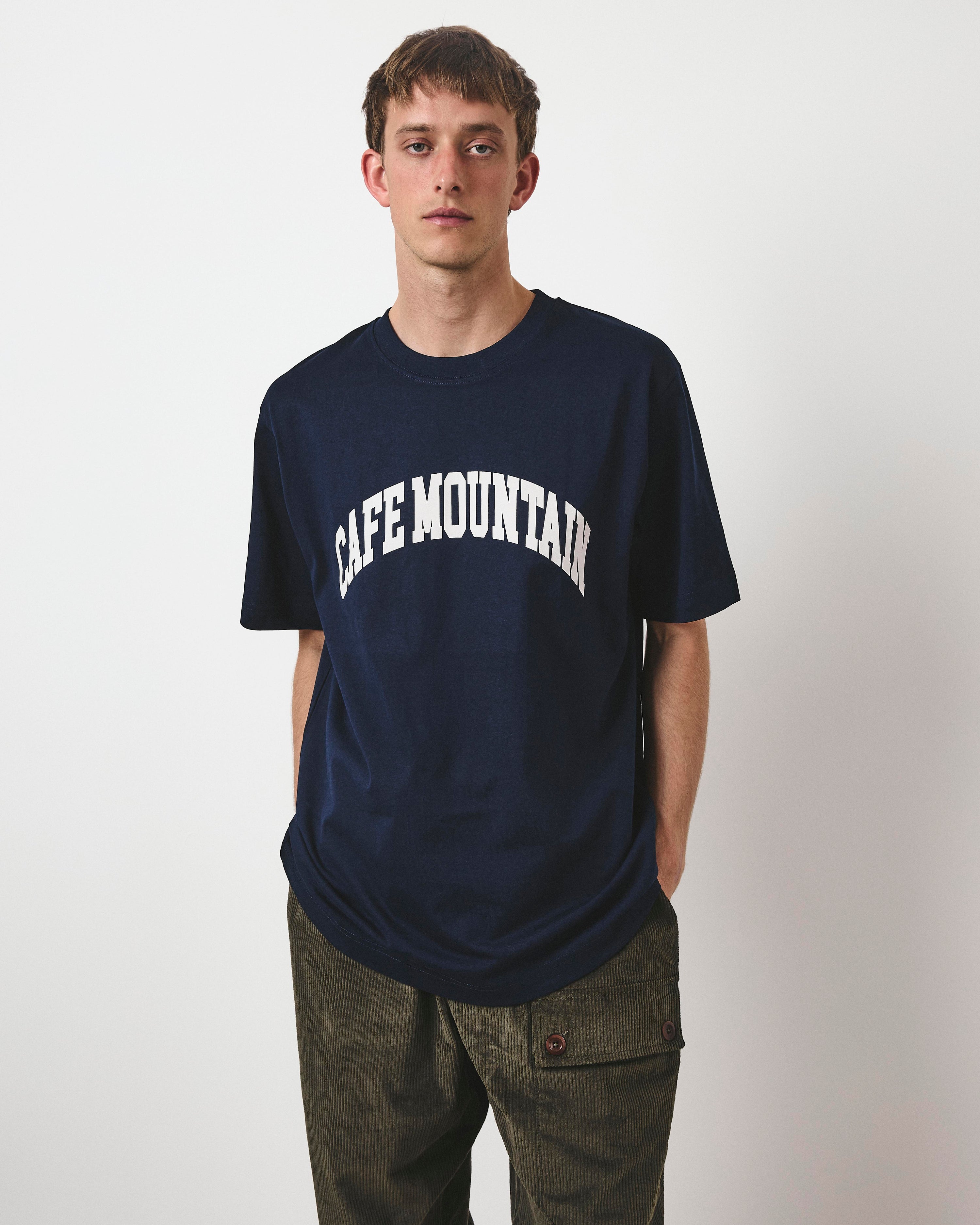 College Logo Tee - Deep Navy