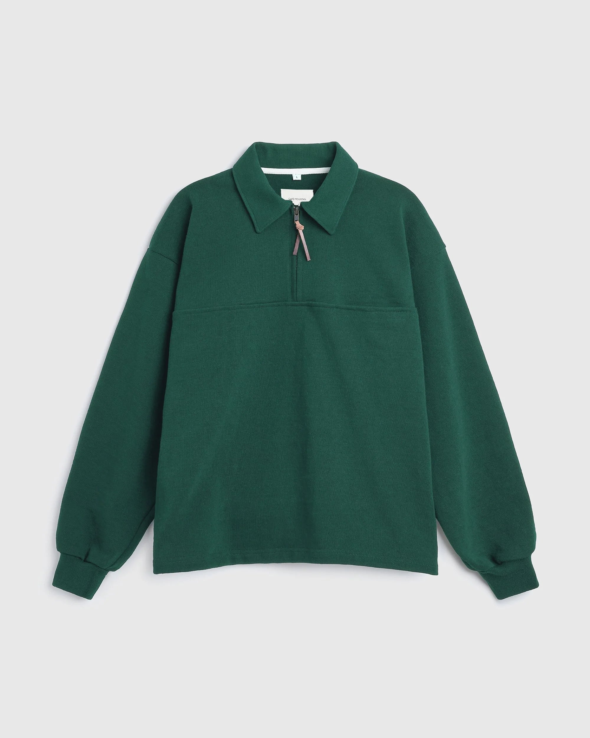 Quarter Zip Heavy Sweat - Racing Green