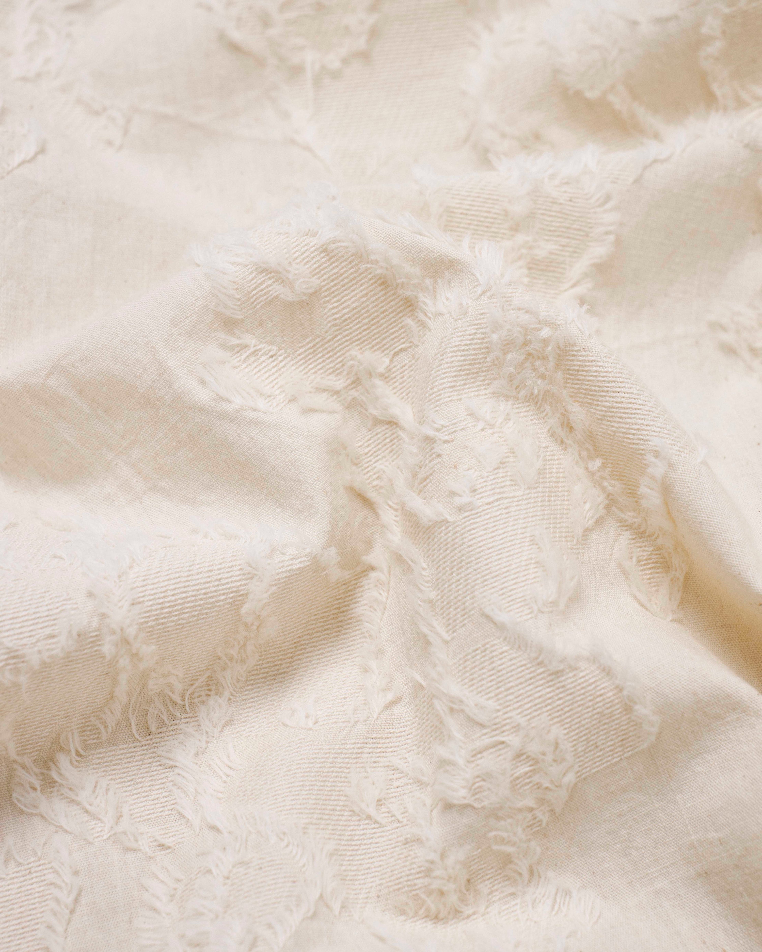 Floral Jacquard Vacation Shirt - Natural