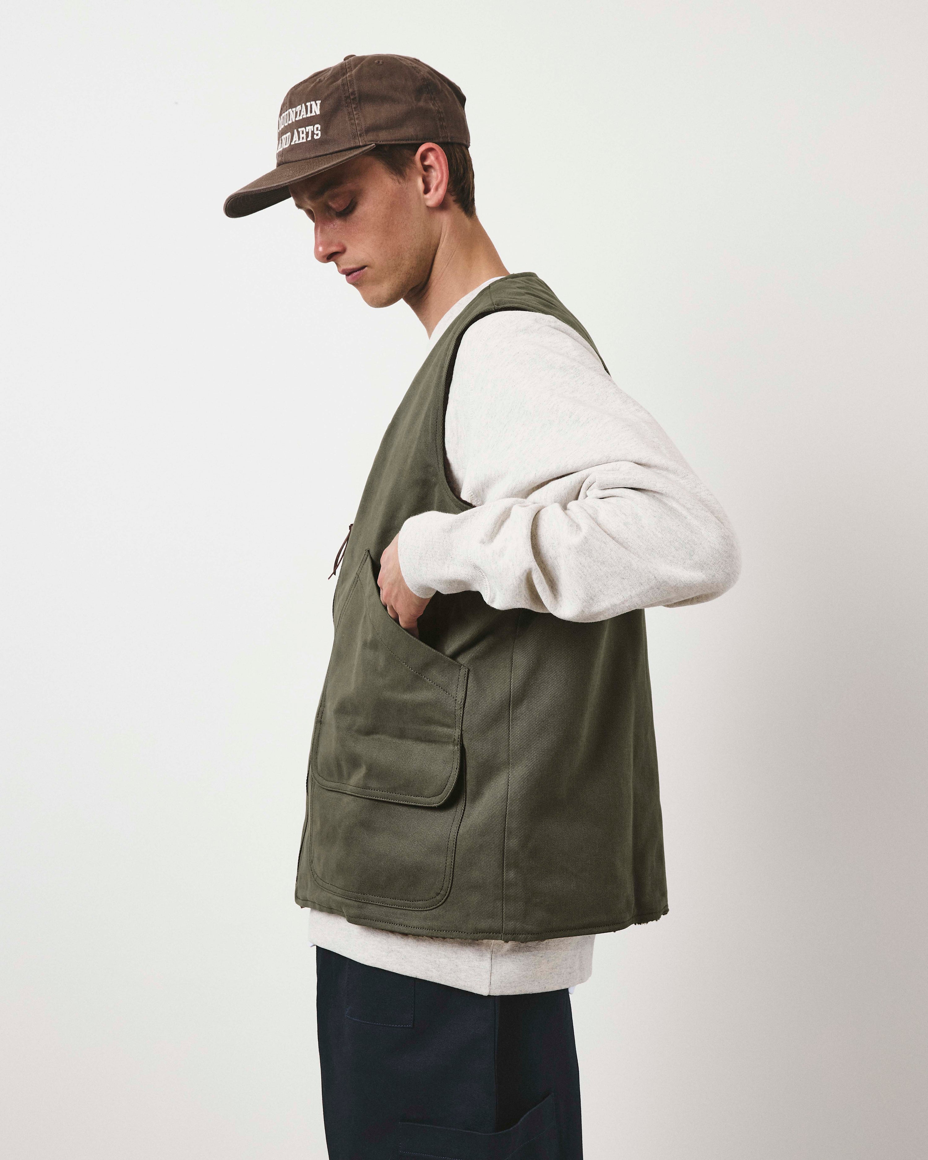 Reversible Foragers Vest - Washed Moss