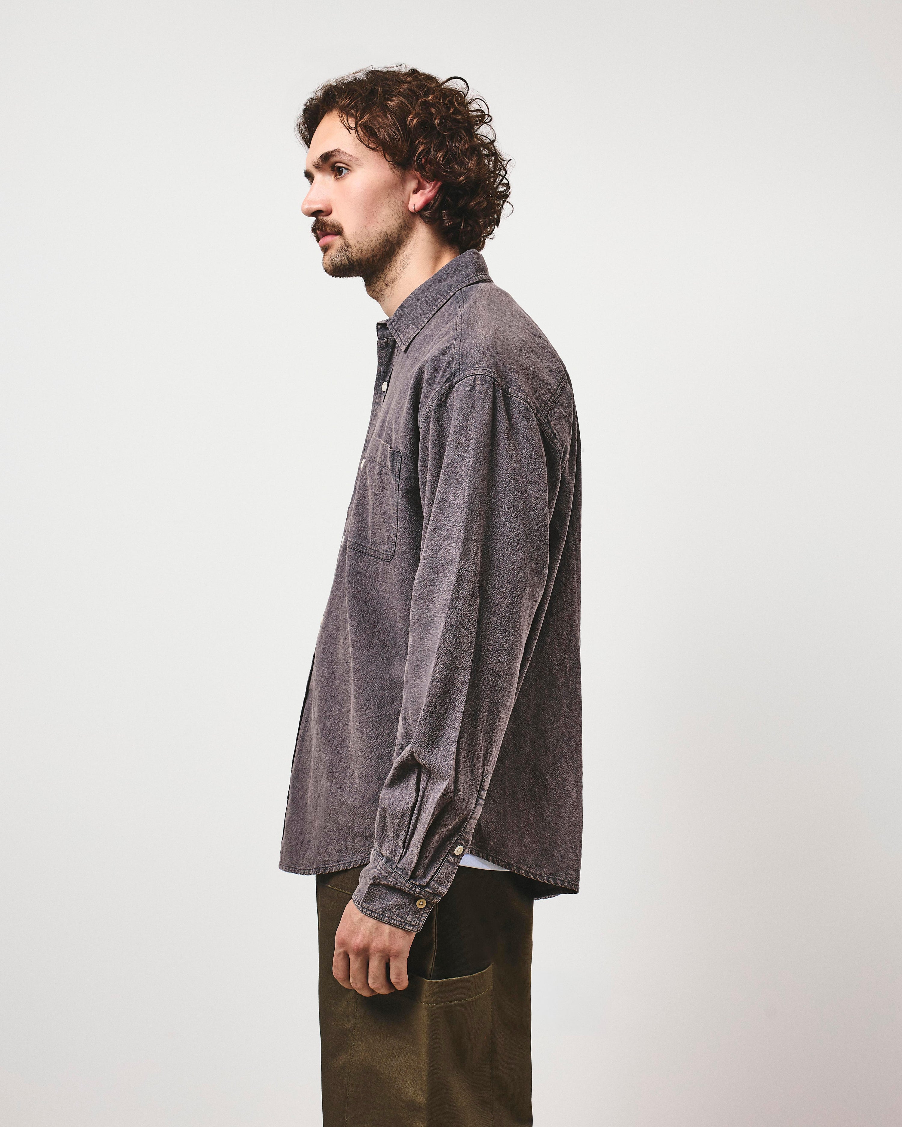 Heirloom Cotton Heritage Shirt - Washed Coal