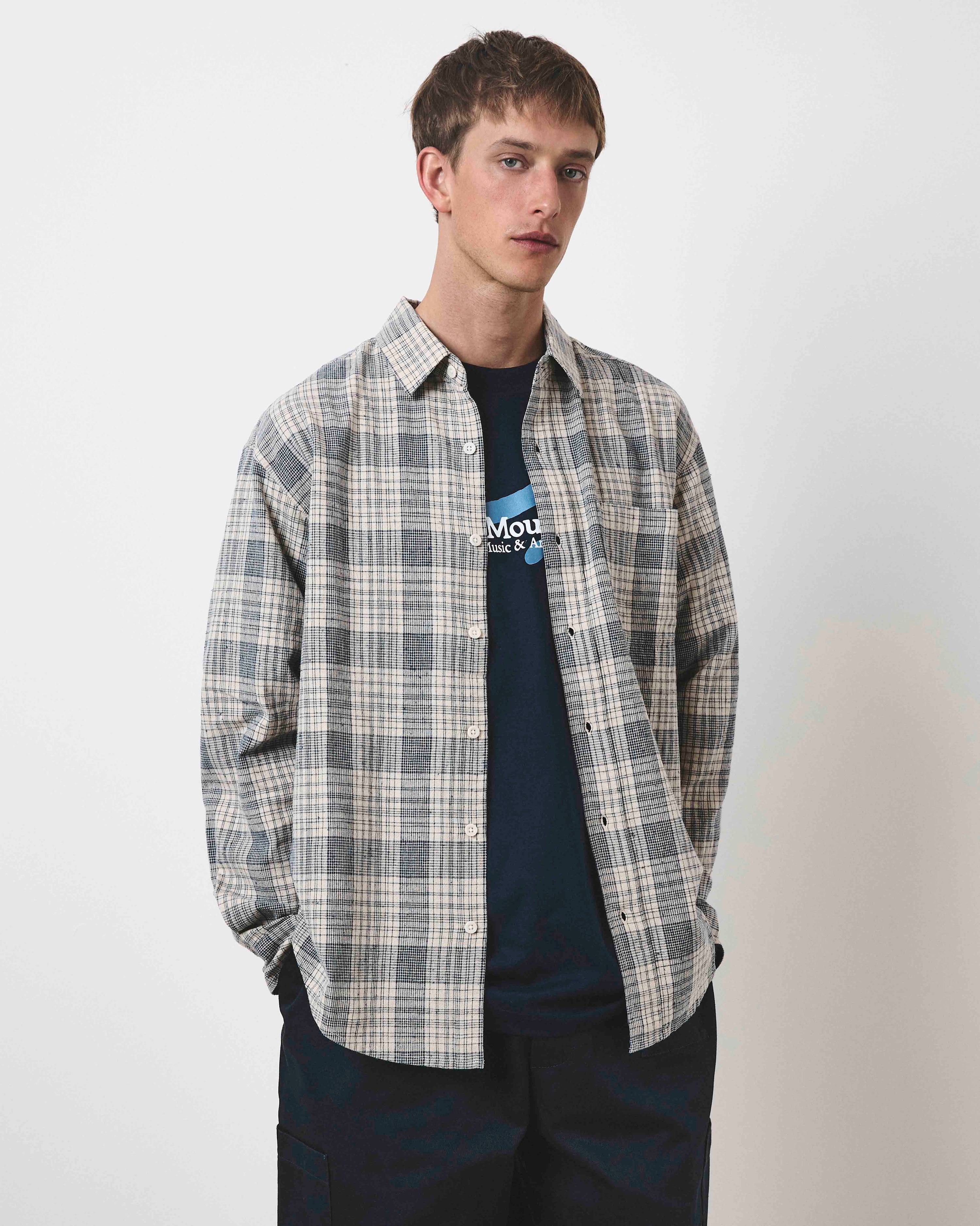 Heritage Shirt - Ecru Slub Check