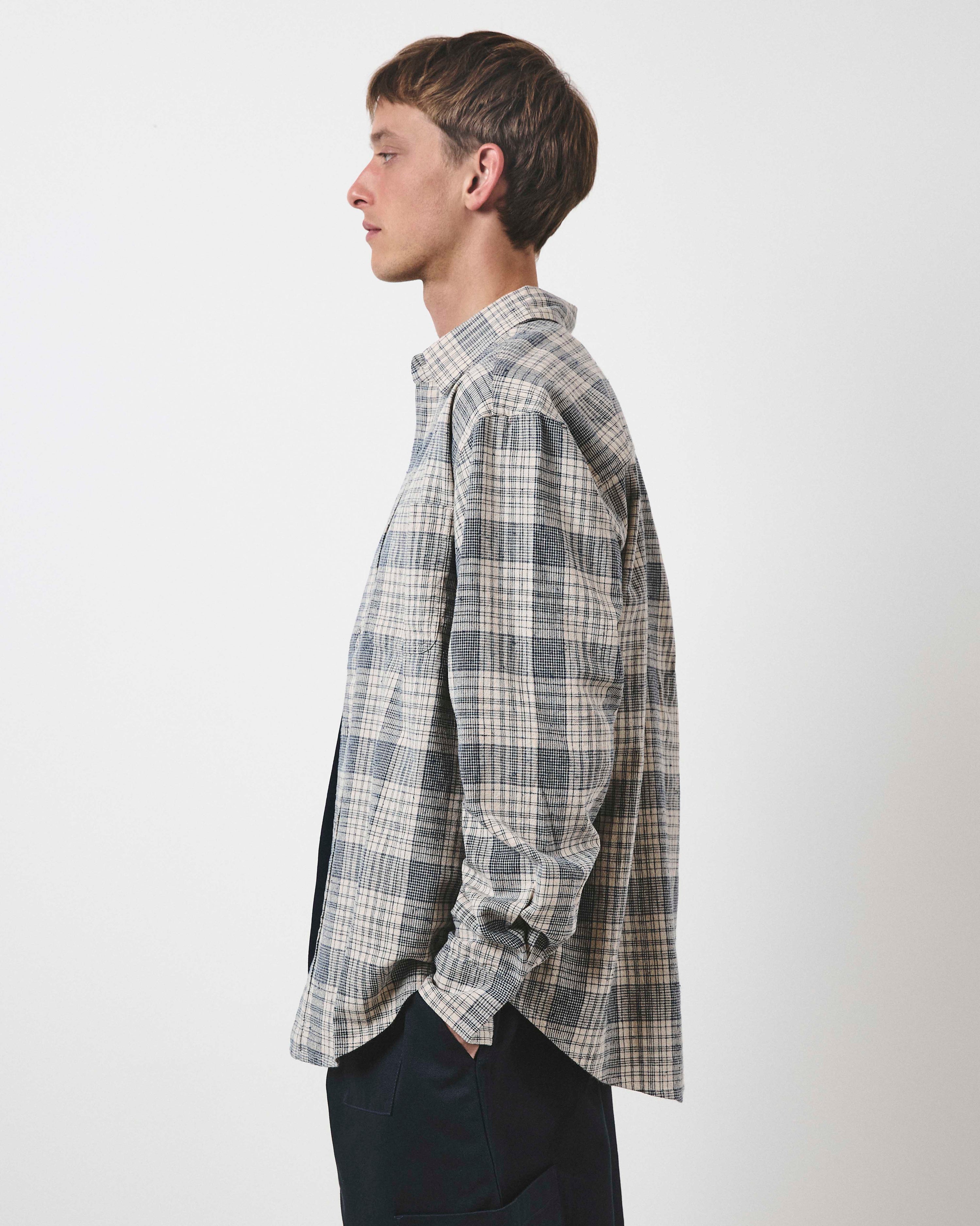 Heritage Shirt - Ecru Slub Check