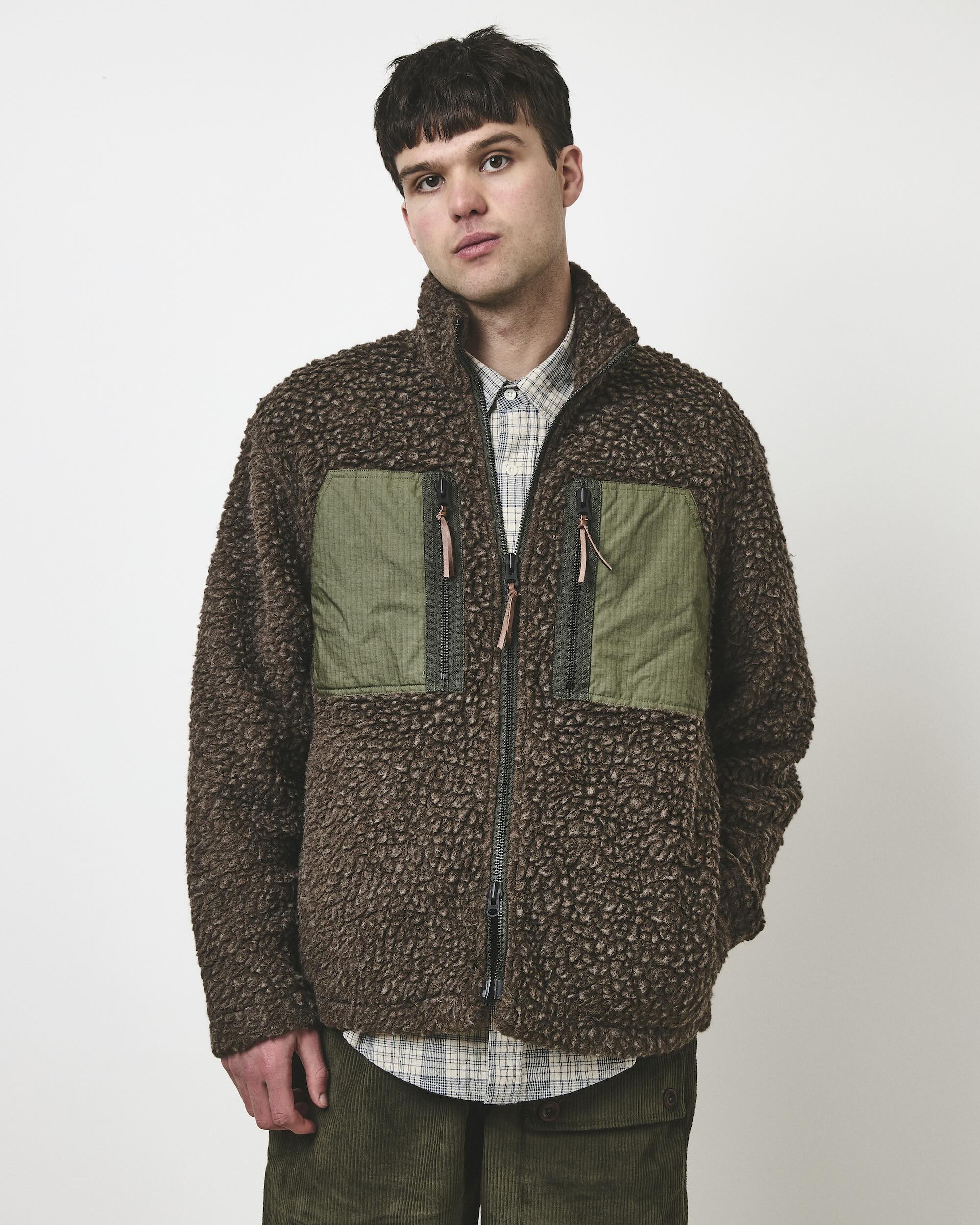 Mountain Fleece Jacket - Earth and Moss
