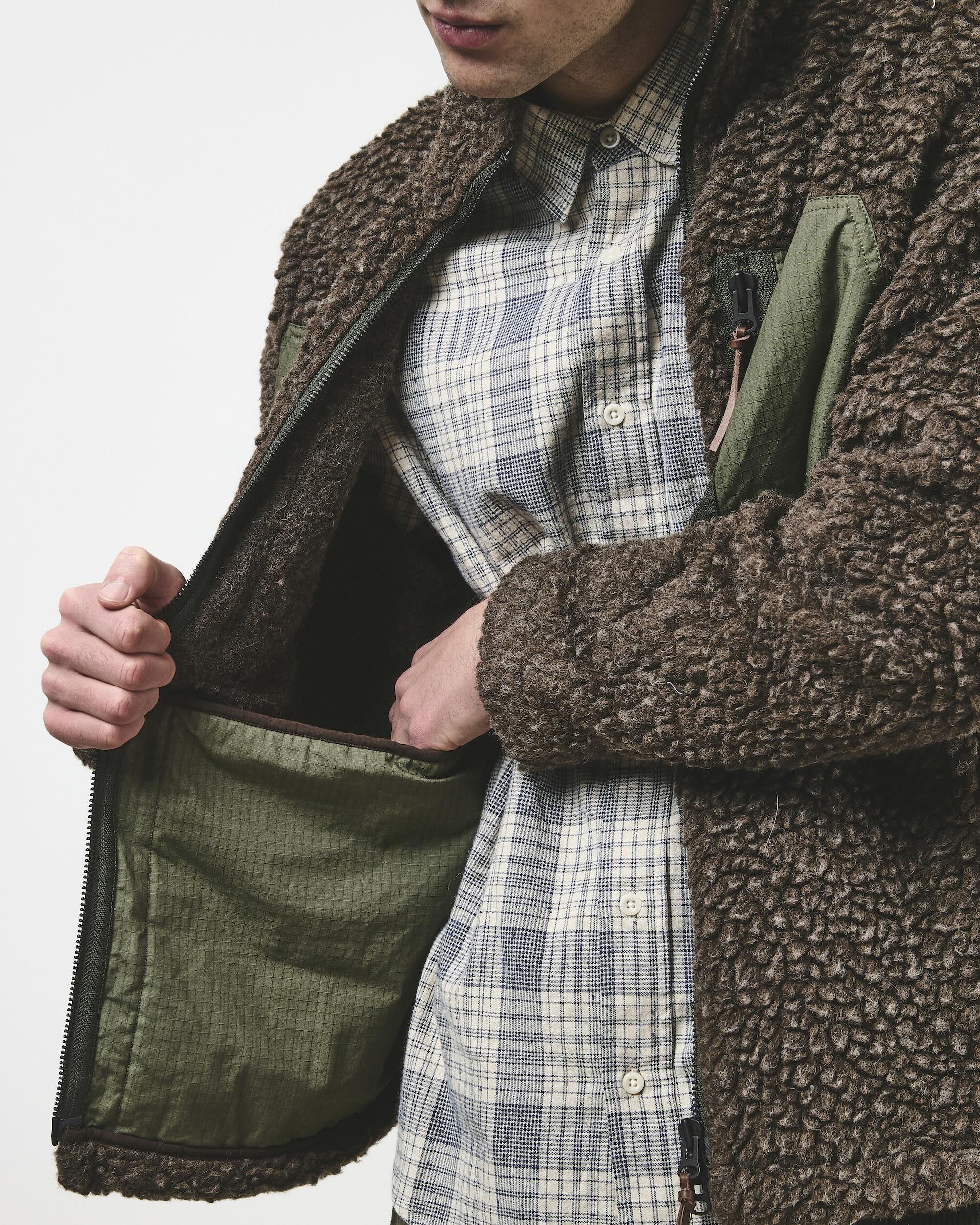 Mountain Fleece Jacket - Earth and Moss