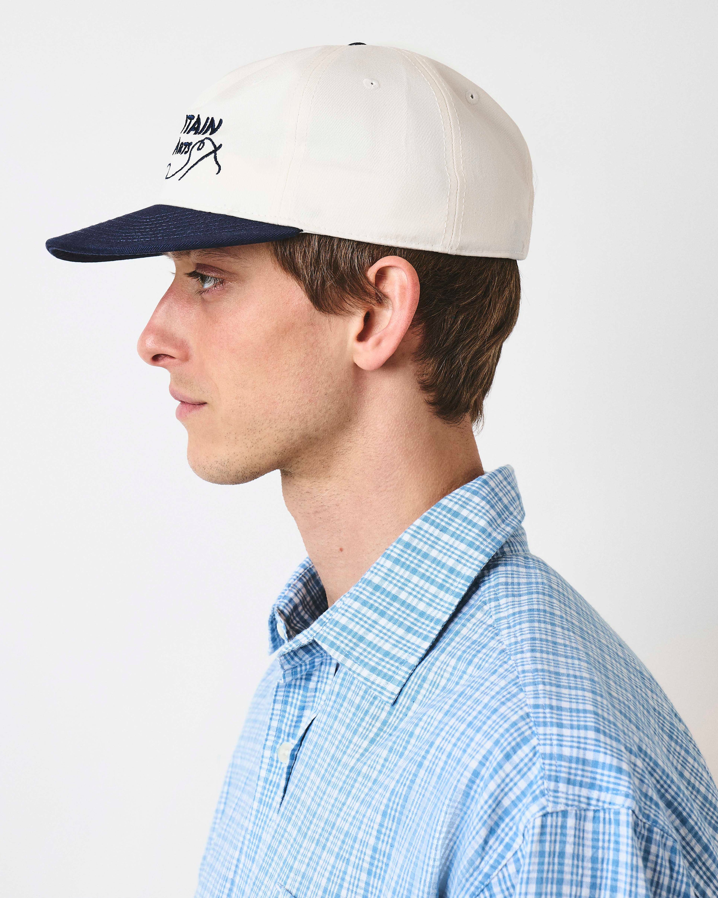 Needle And Thread Two Tone Cap - Natural and Navy Dust