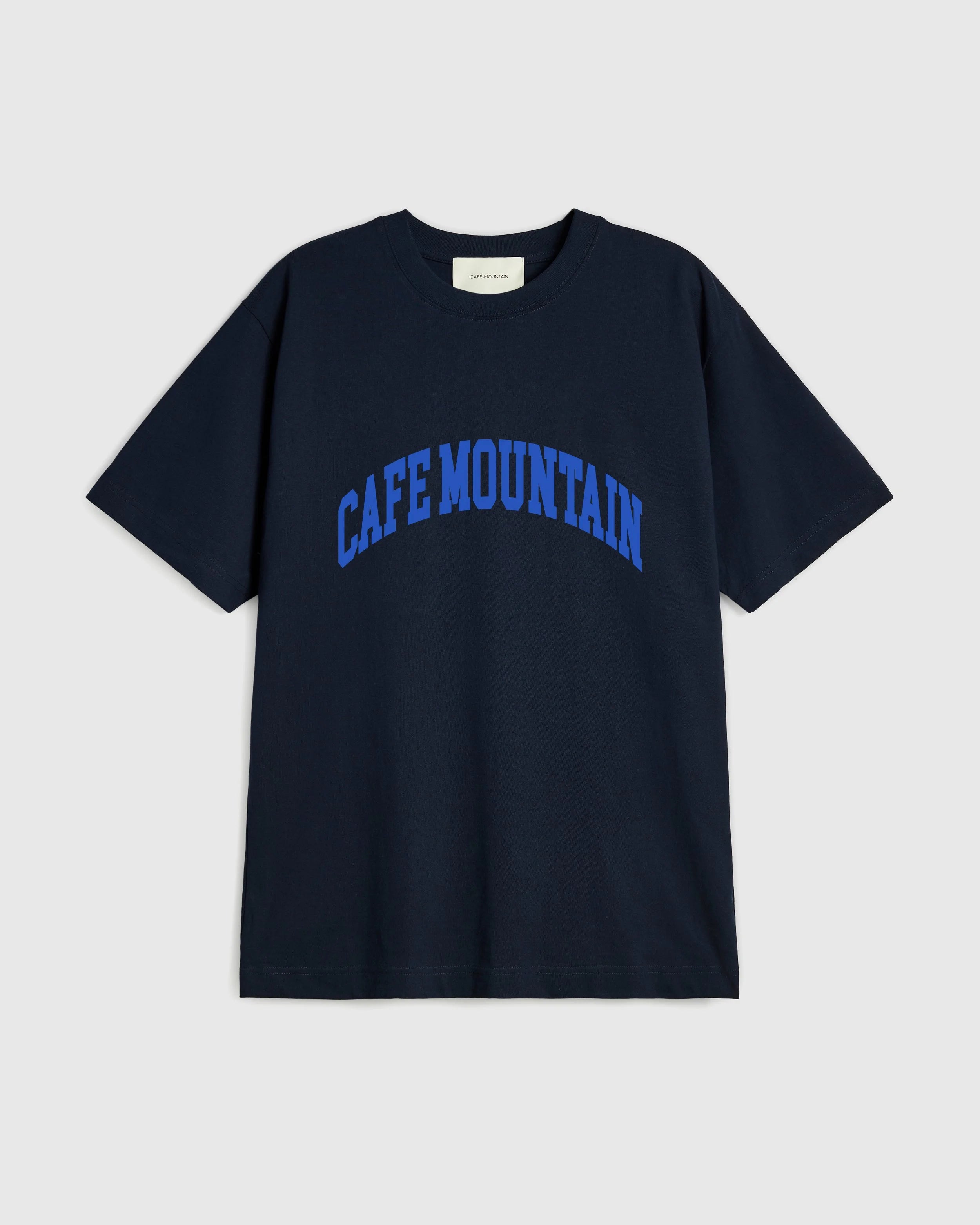 College Logo Tee - Navy And Cobalt