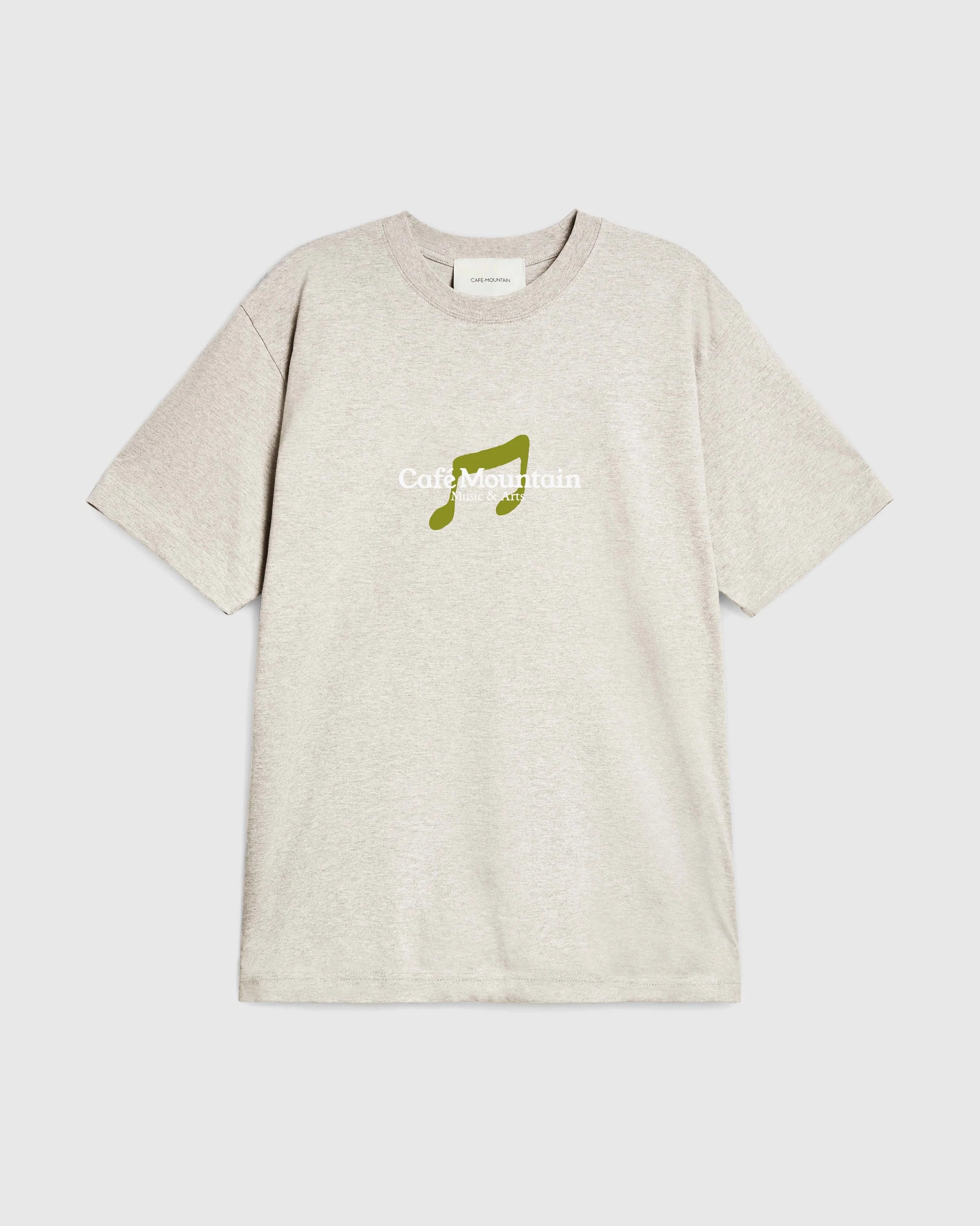 Note Tee - Vintage Heather and Kiwi