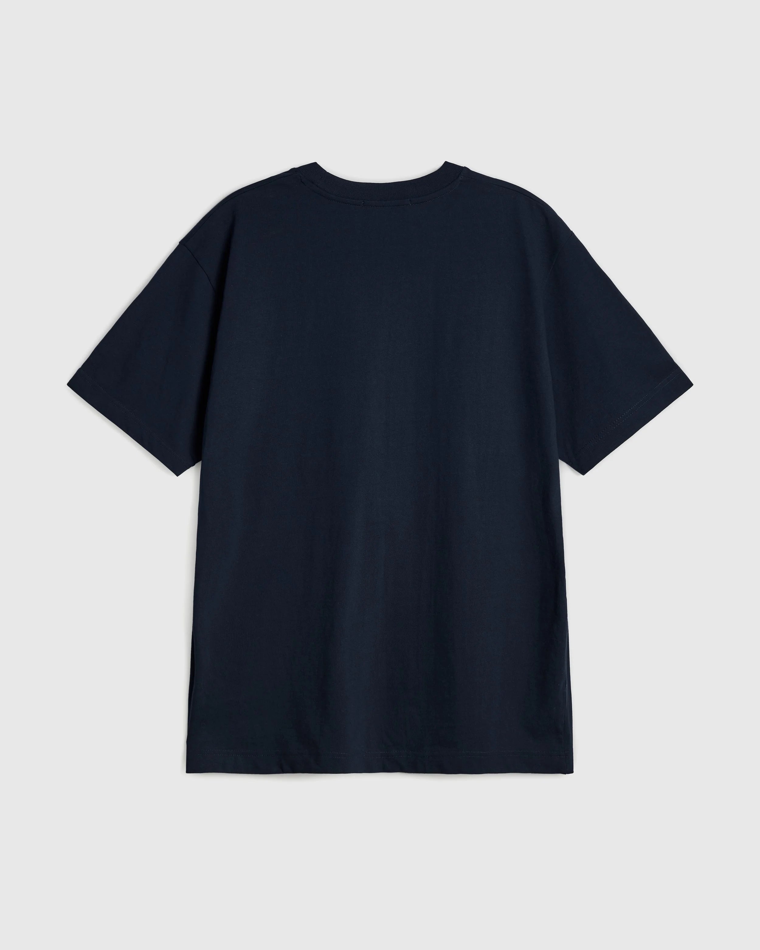 Note Tee - Navy and Sky