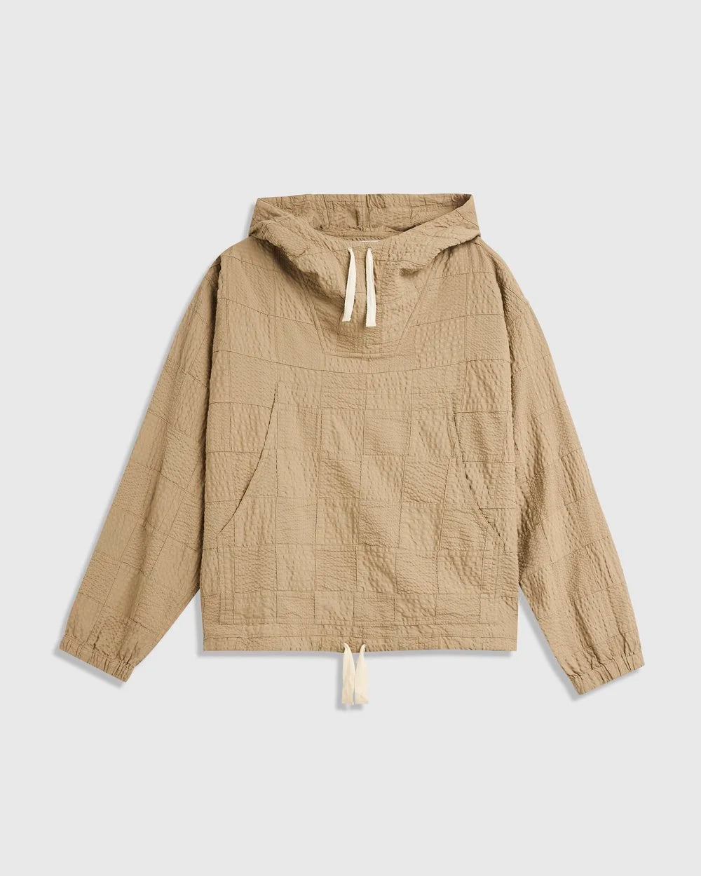 Patchwork Foray Smock - Sand Seersucker