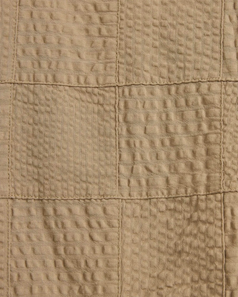 Patchwork Foray Smock - Sand Seersucker